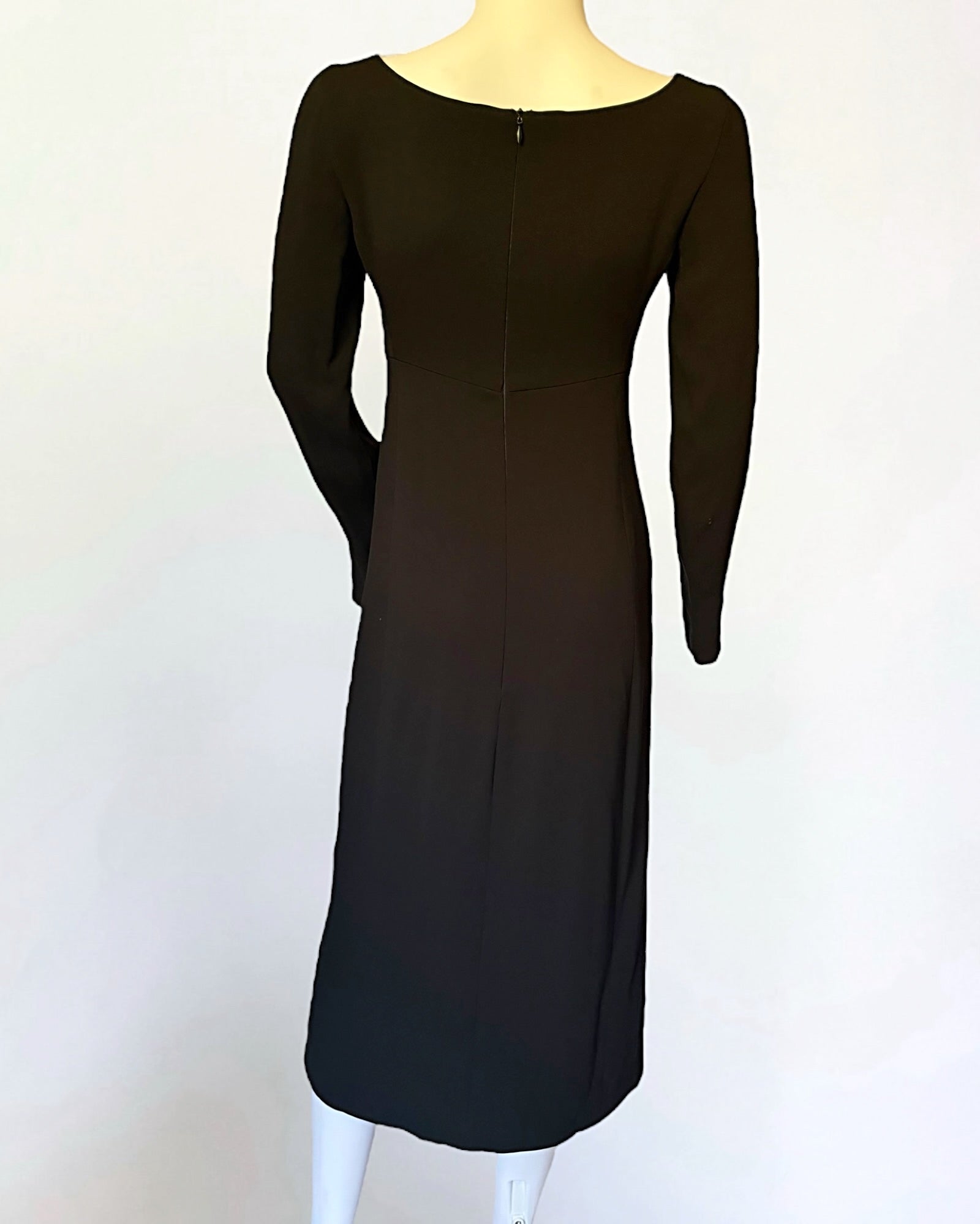 Prada Black Silk Sheath Dress, c. Late 1990s
