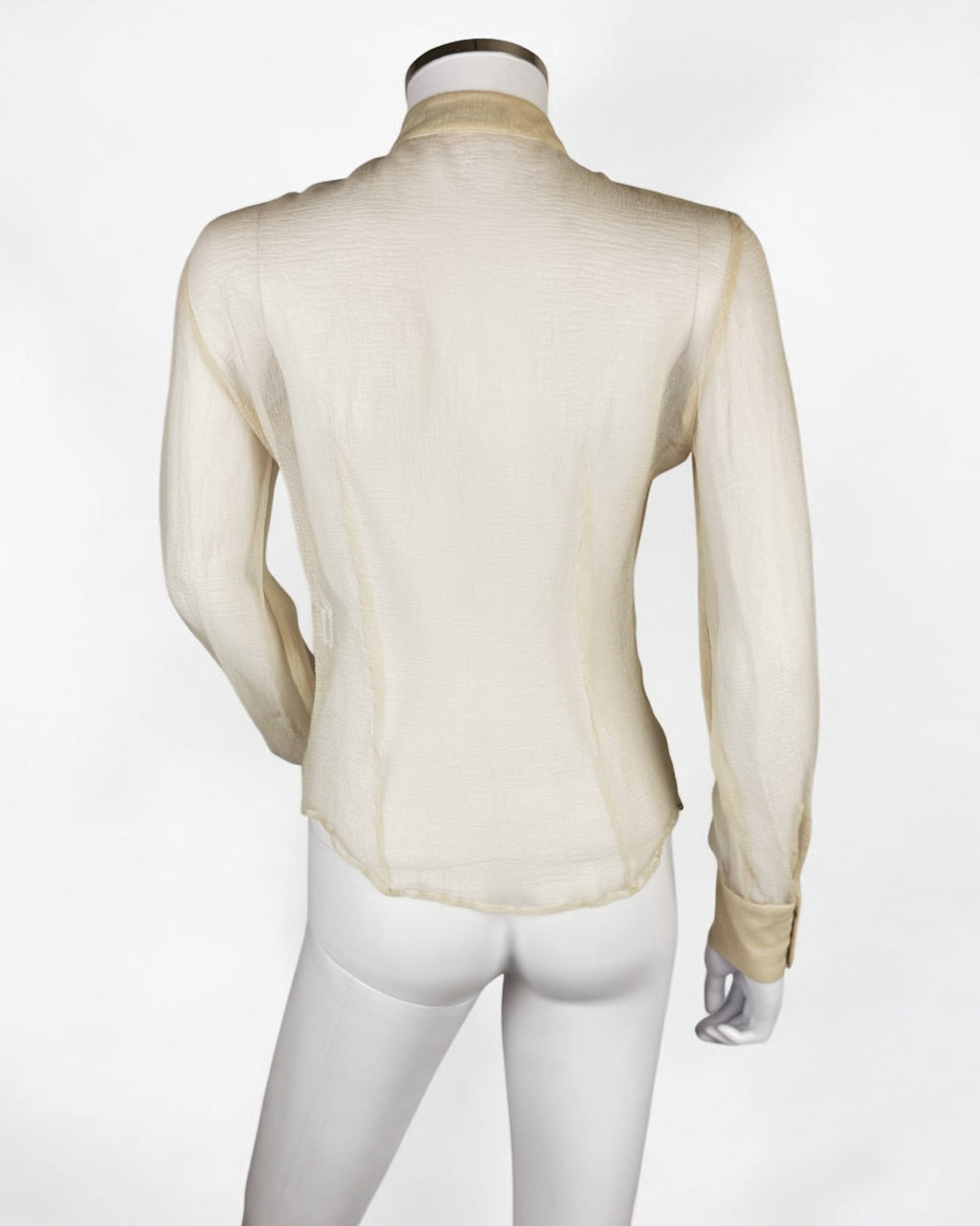 Alexander McQueen Silk Ruffle Blouse, 2005