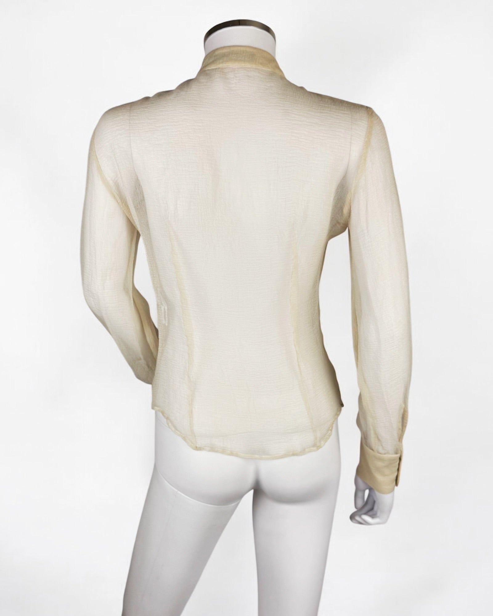 Alexander McQueen Silk Ruffle Blouse, 2005