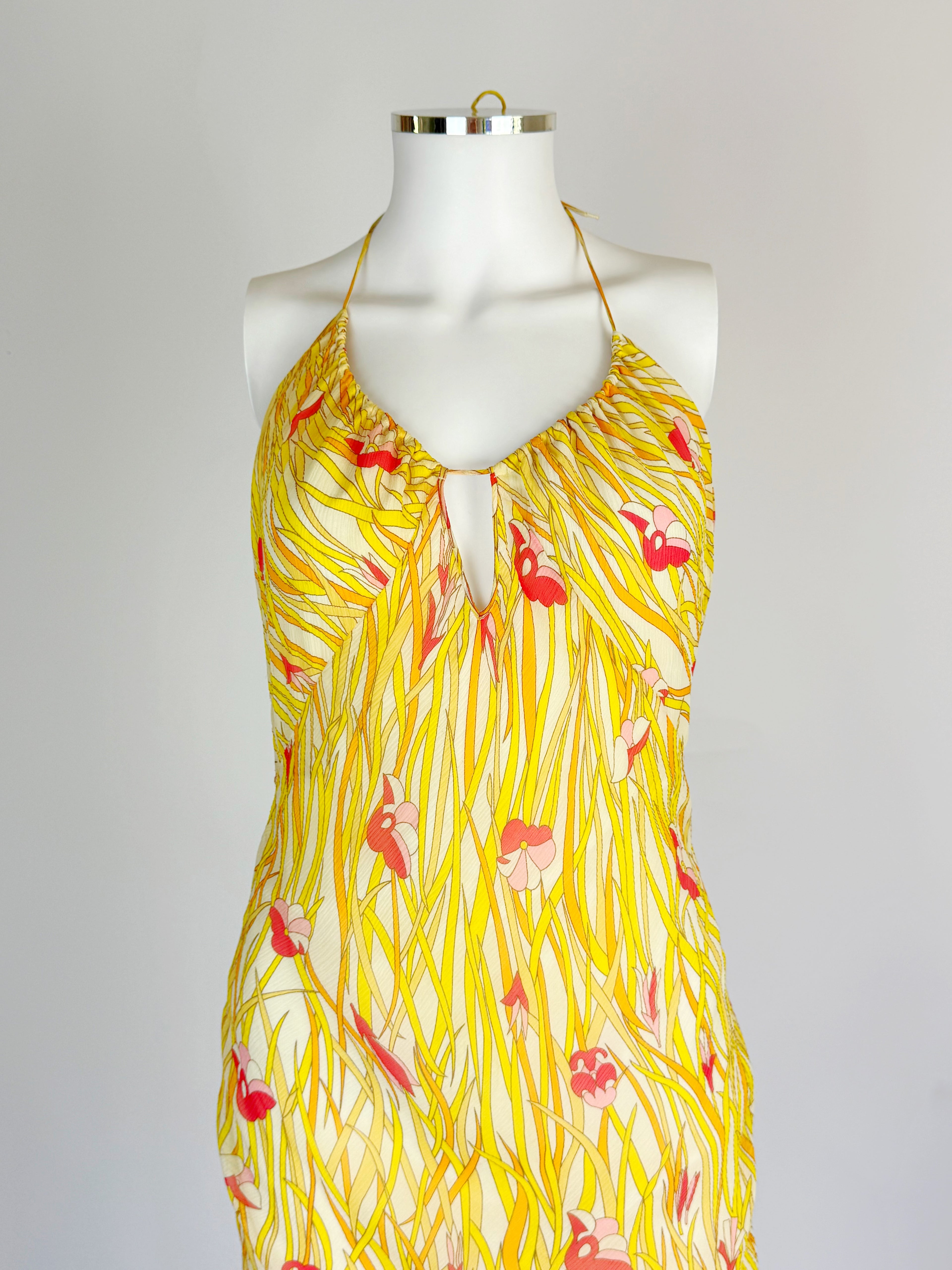 Christian Dior by John Galliano Silk Floral Dress, 2002