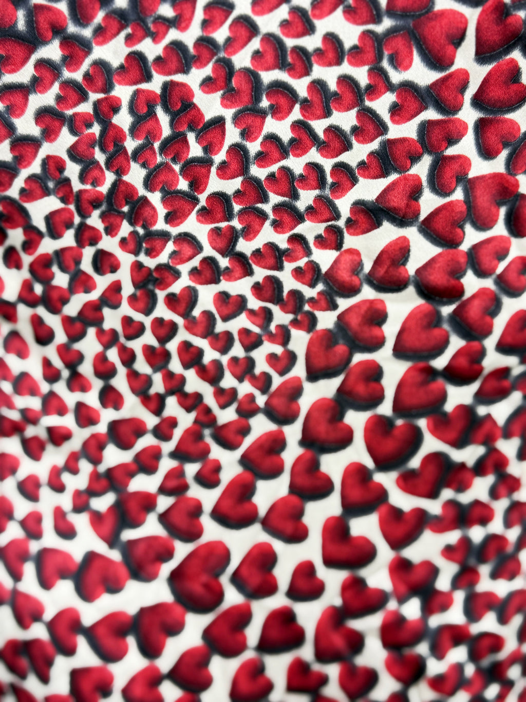 Prada Silk Heart Print Dress, SS 2000