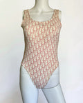 Christian Dior by John Galliano Pink Monogram Swimsuit, 2004