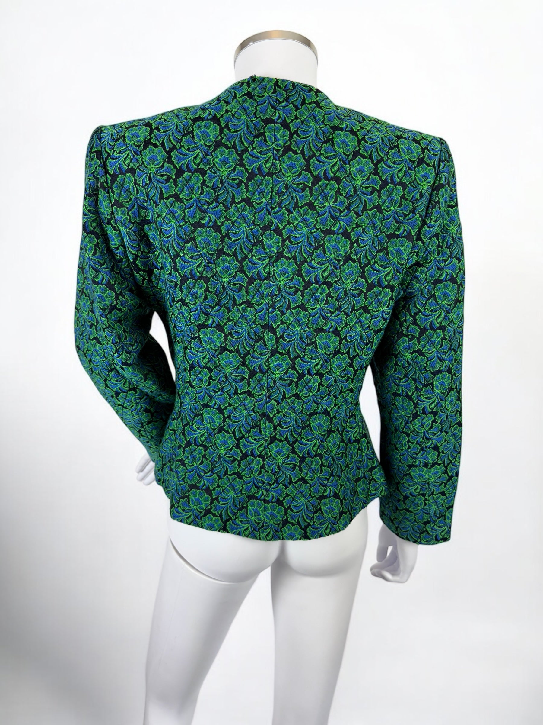 Yves Saint Laurent Floral Jacquard Jacket, c. Late 1980s