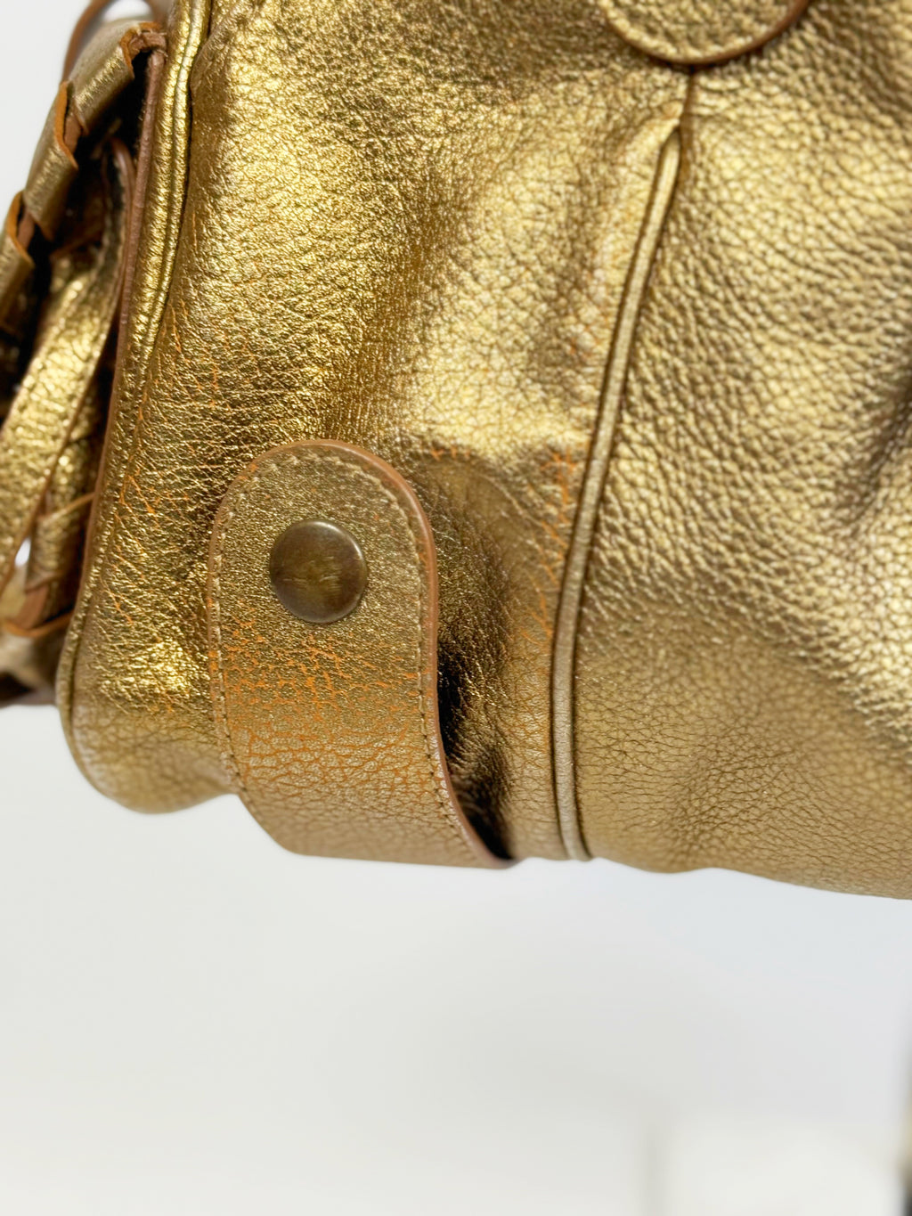 Chloé by Phoebe Philo Metallic Gold Silverado Bag, 2006