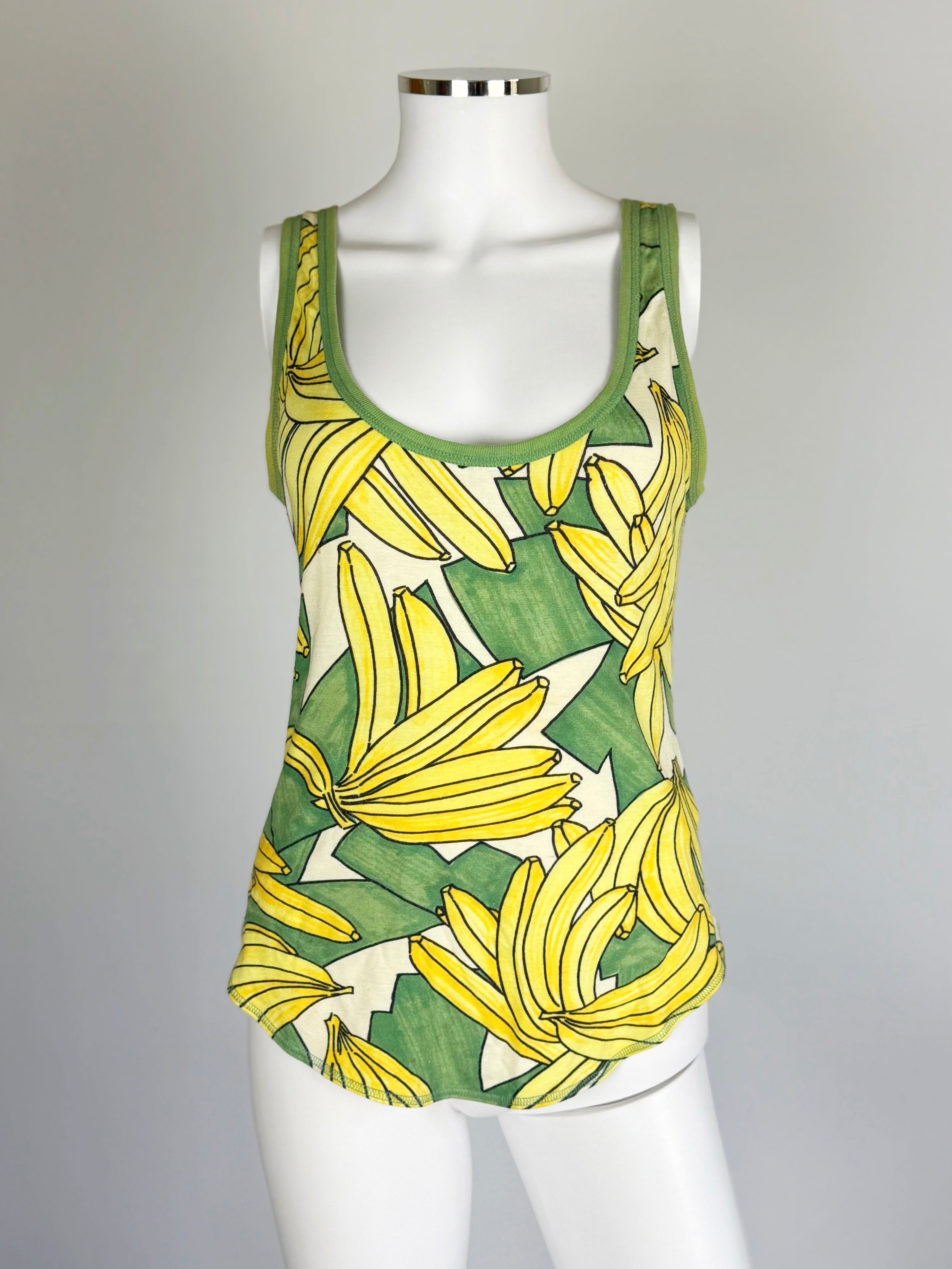 Chloé by Phoebe Philo Banana Print Top, SS 2004