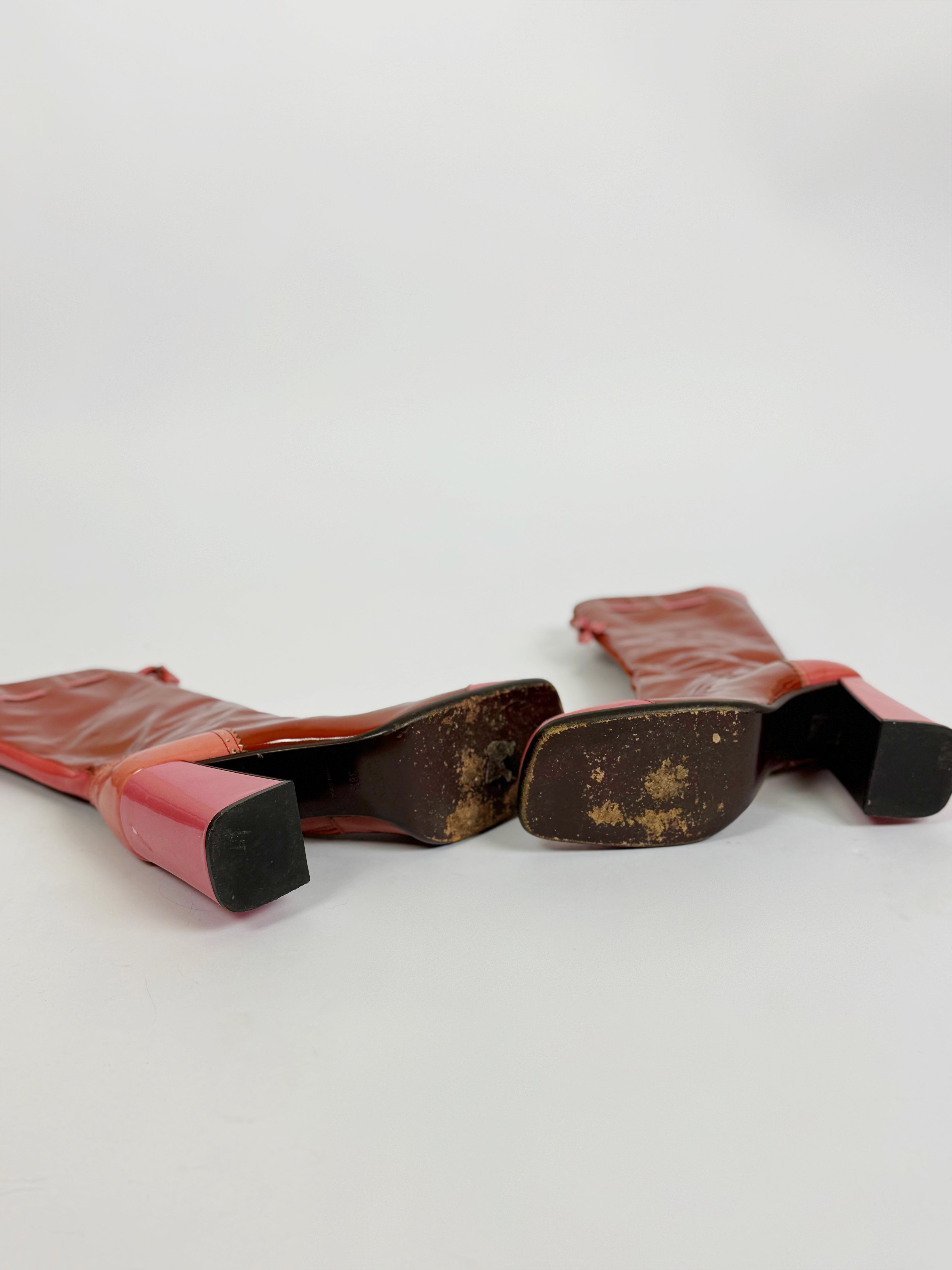 Prada Patent Boots, FW 1999