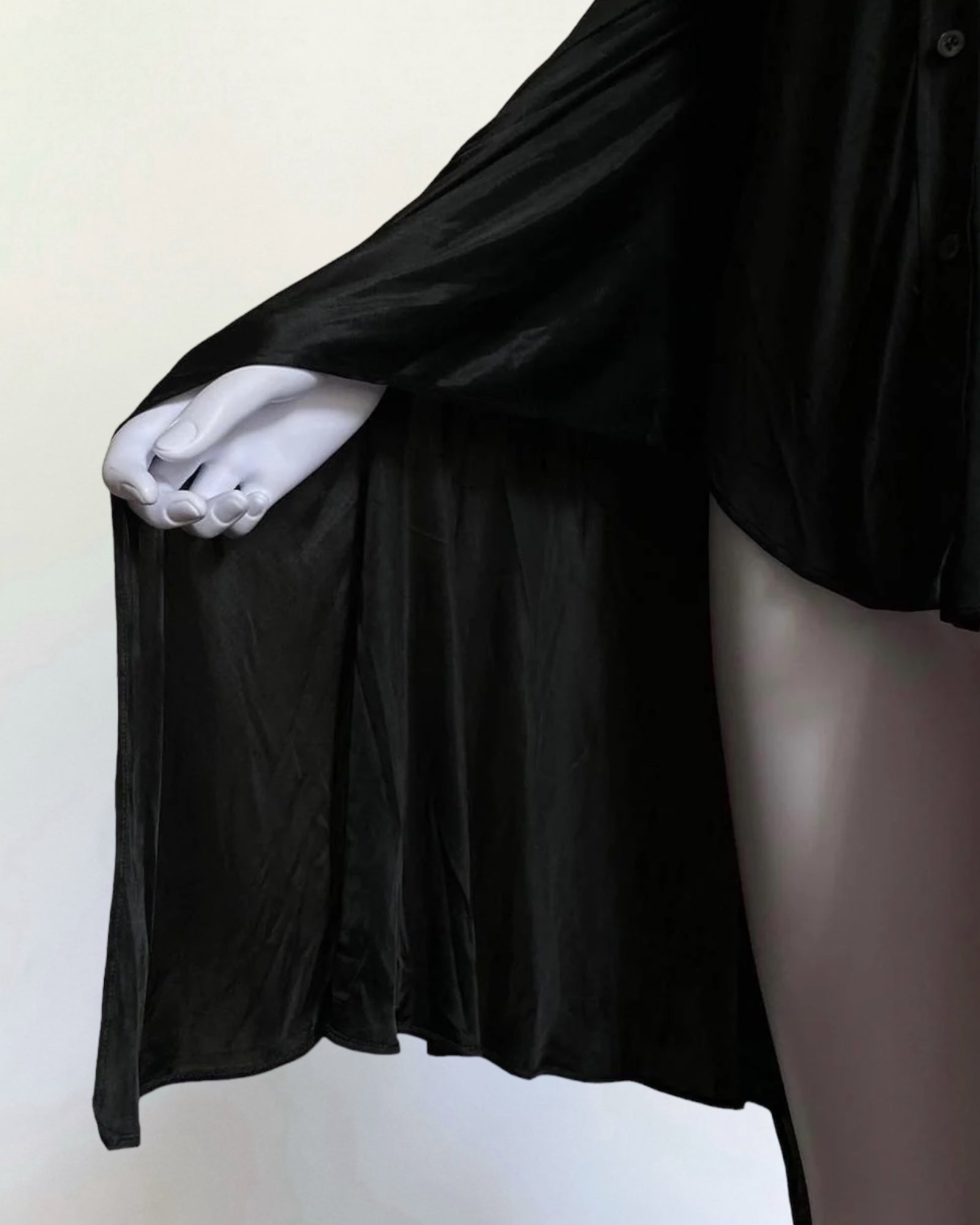 Gucci by Tom Ford Black Angel Sleeve Blouse, 2003