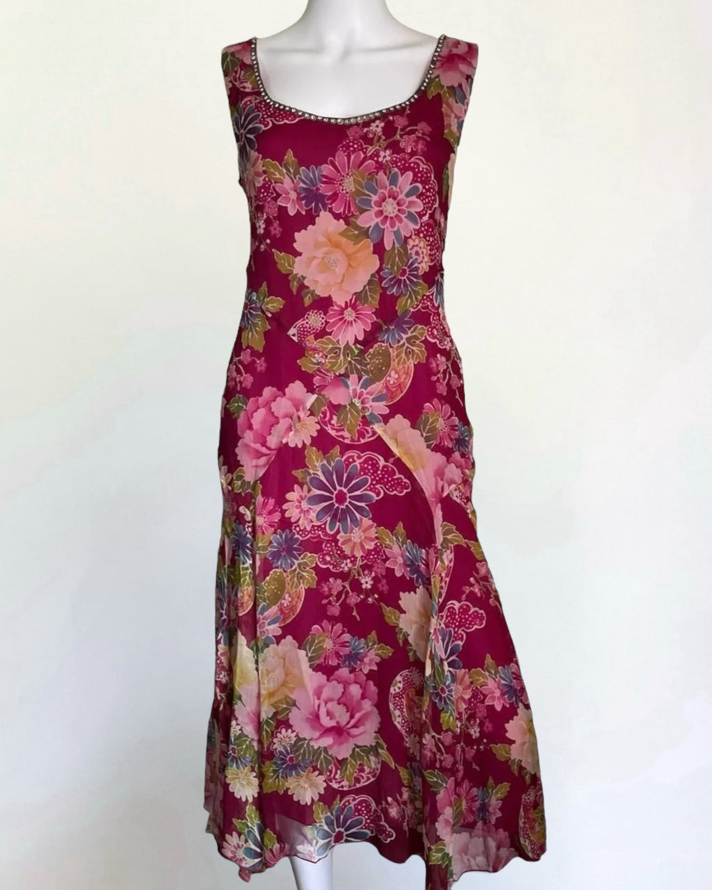 Blumarine Silk Floral Dress, SS 2006