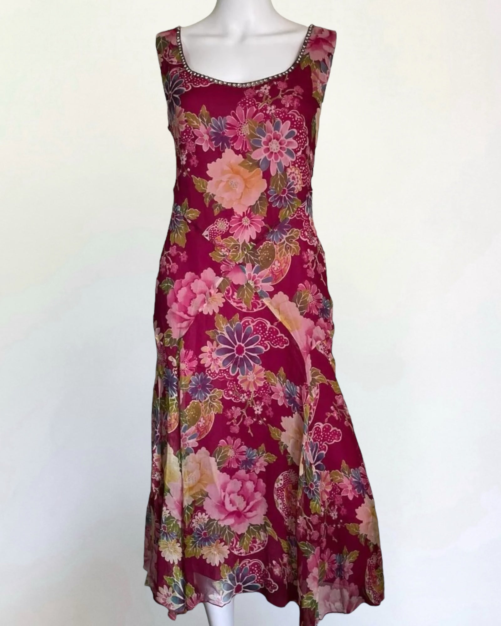 Blumarine Silk Floral Dress, SS 2006