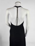 Gucci by Tom Ford Metal Chain Logo Back Mini Dress, 1996