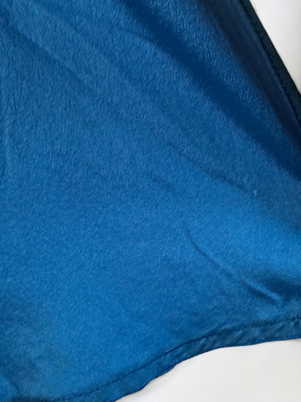 Bill Gibb Blue Silk Satin and Silk Chiffon Beaded Dress, c. Early 1980s
