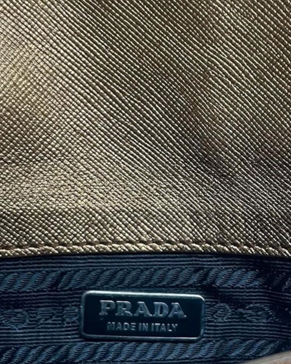 Prada Contenitori Piatti Bronze Bag, c. 2000s