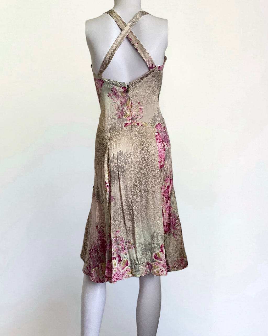 Roberto Cavalli Silk Floral Dress, c. 2000s