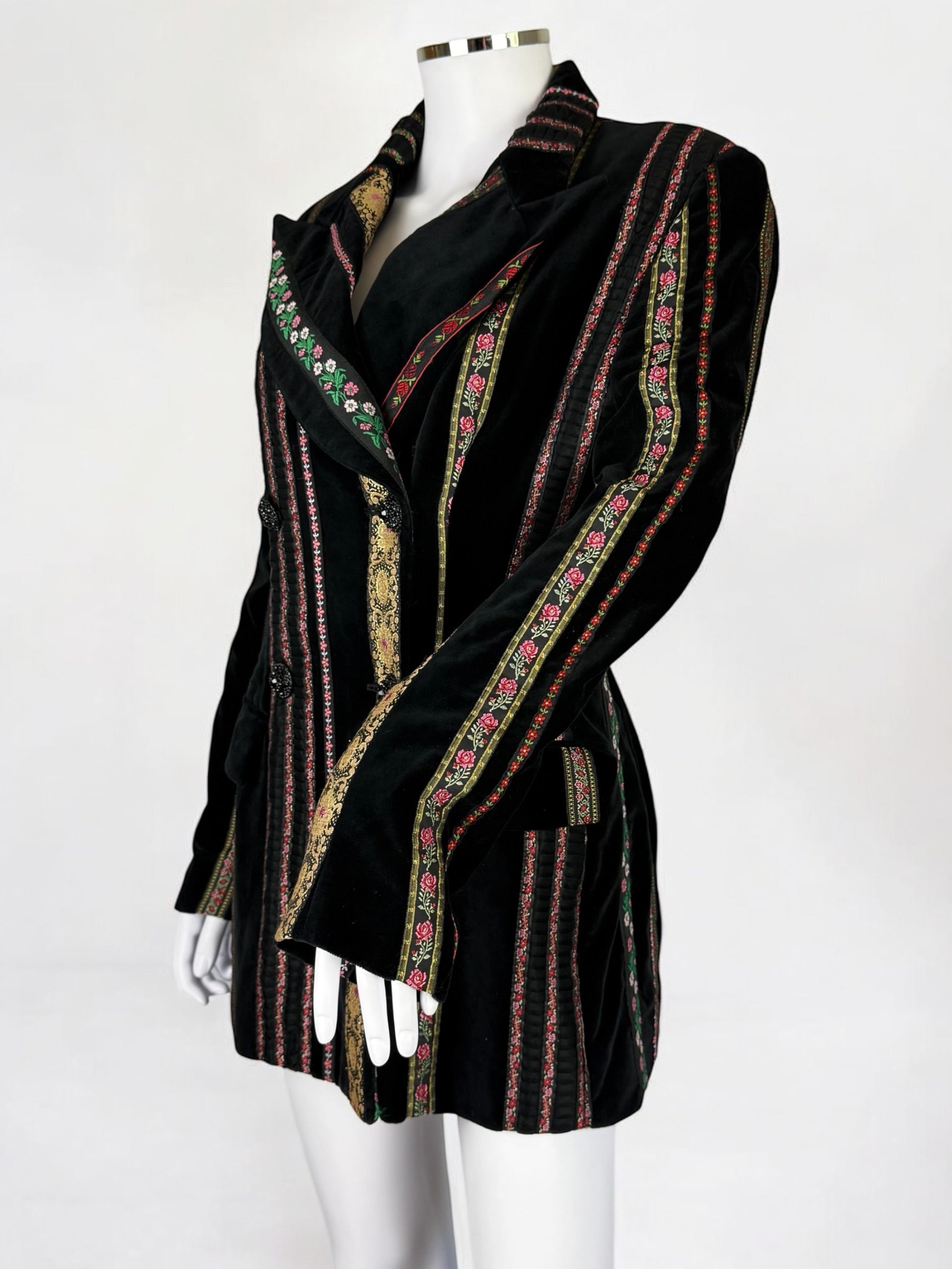 Dolce & Gabbana “Rich Hippie” Velvet Folk Jacket, SS 1993