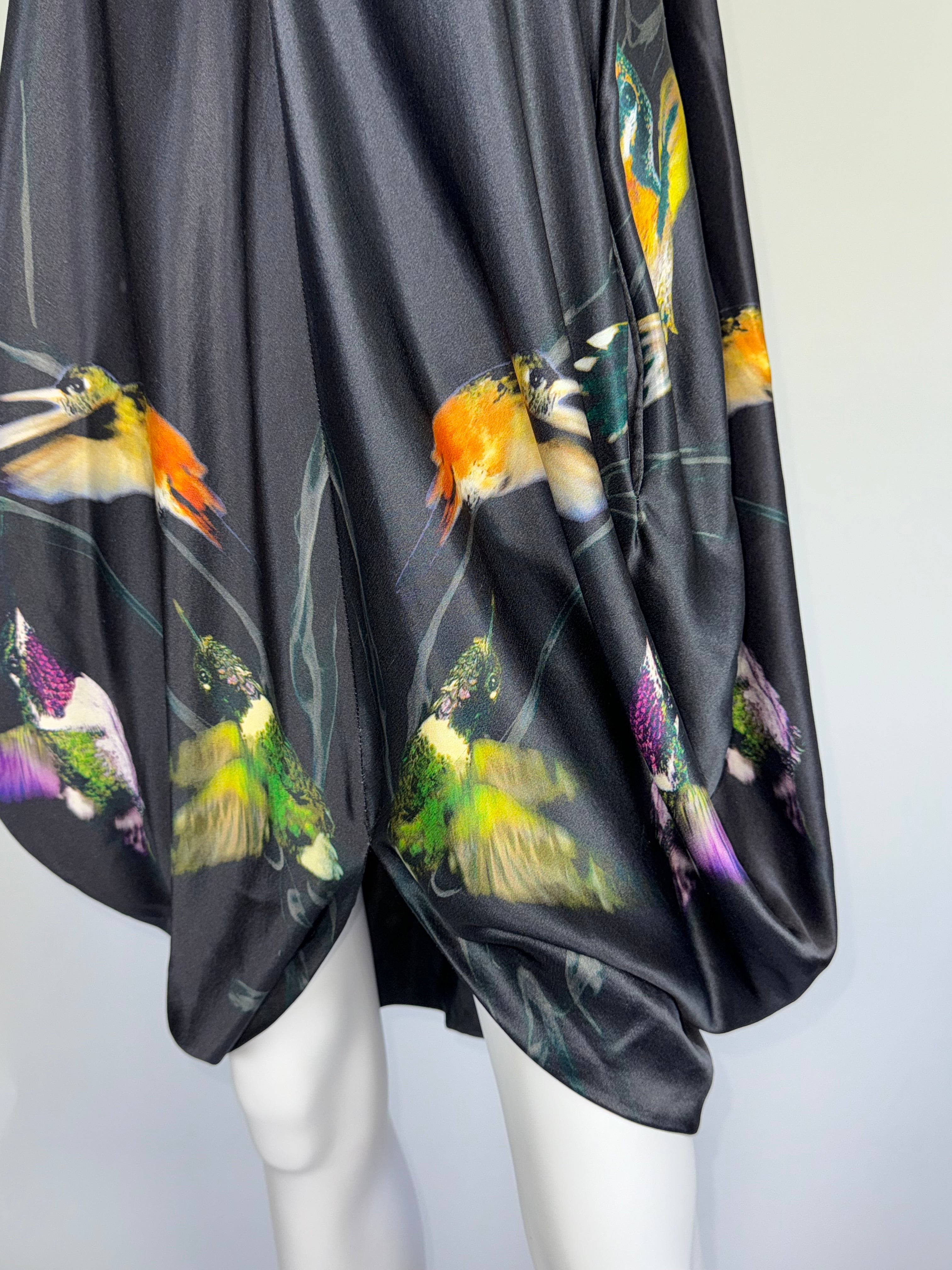 Alexander McQueen Silk Hummingbird Dress, 2008