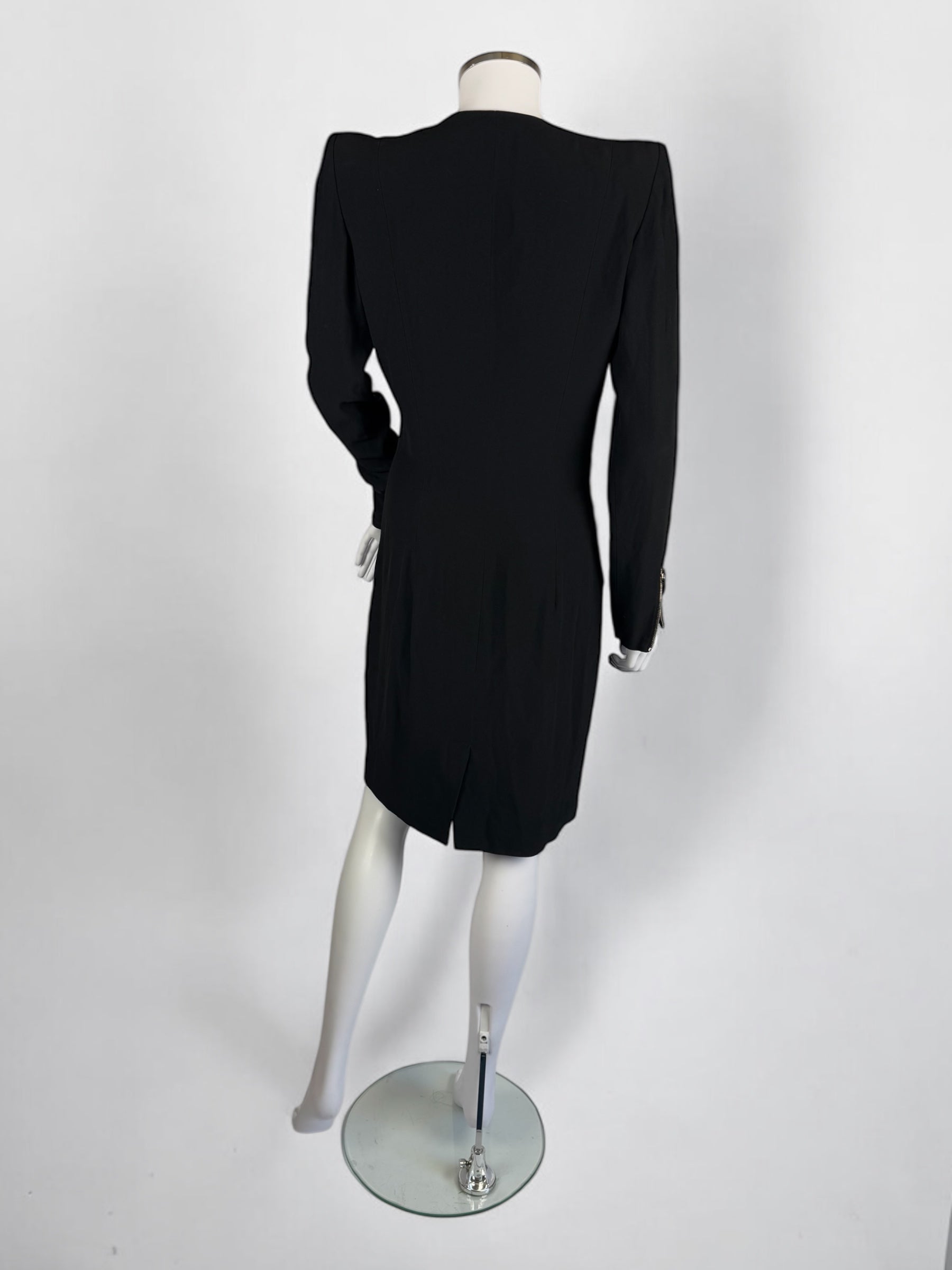 Alexander McQueen Black Zip Mini Dress, Resort 2010