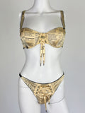 John Galliano Newspaper Silk Lingerie Set, 2004
