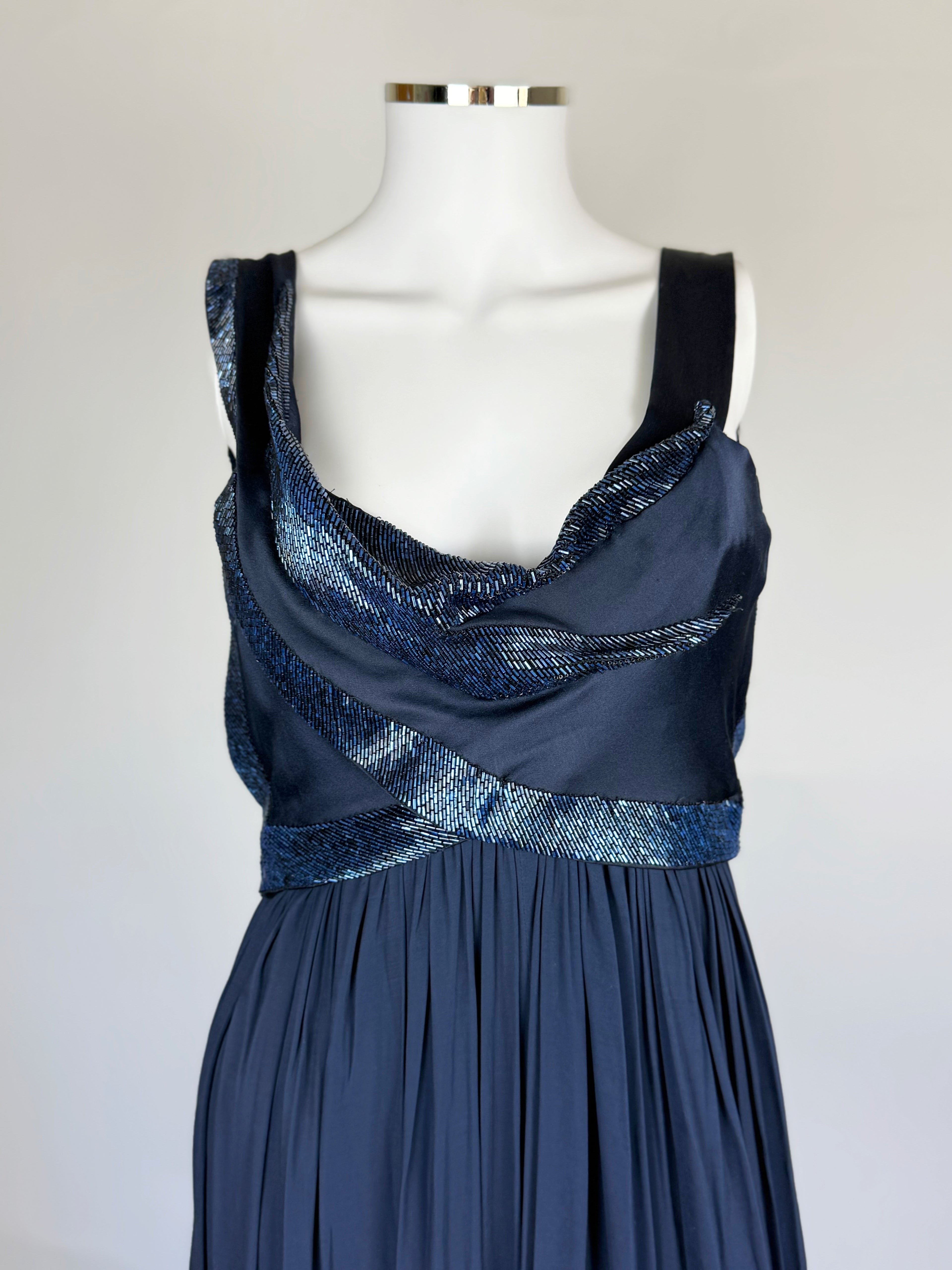 Donna Karan Draped Beaded Gown, SS 2006