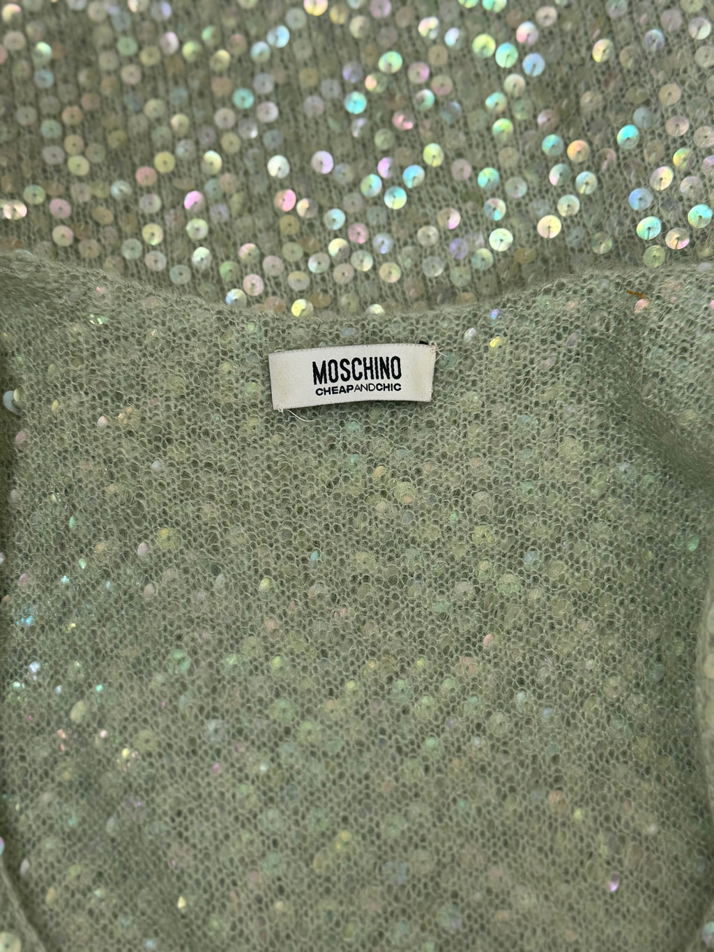 Moschino Mohair Sequin Dress, c. Early 2000s