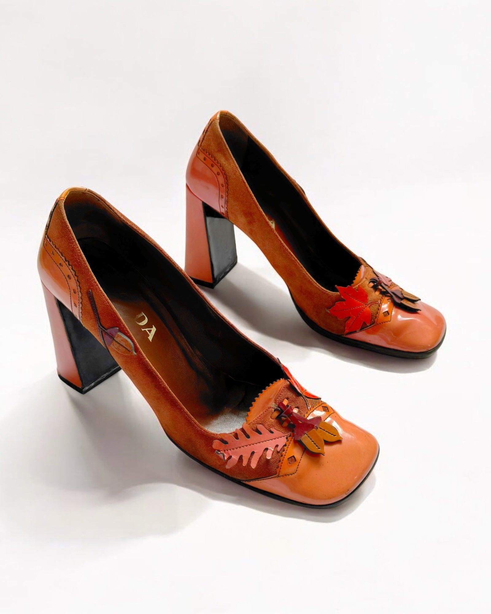Prada Patent Leaf Pumps, FW 1999