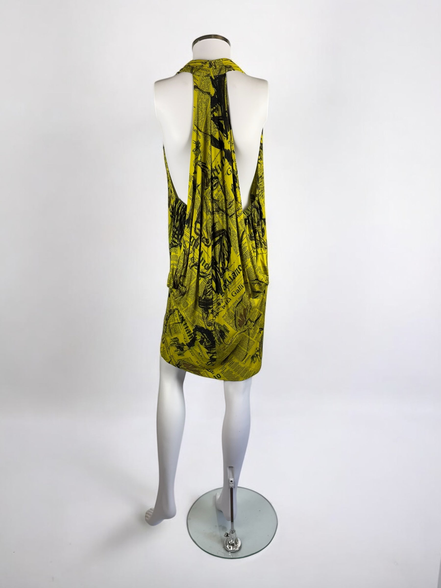 John Galliano Gazette Plunging Mini Dress, 2010
