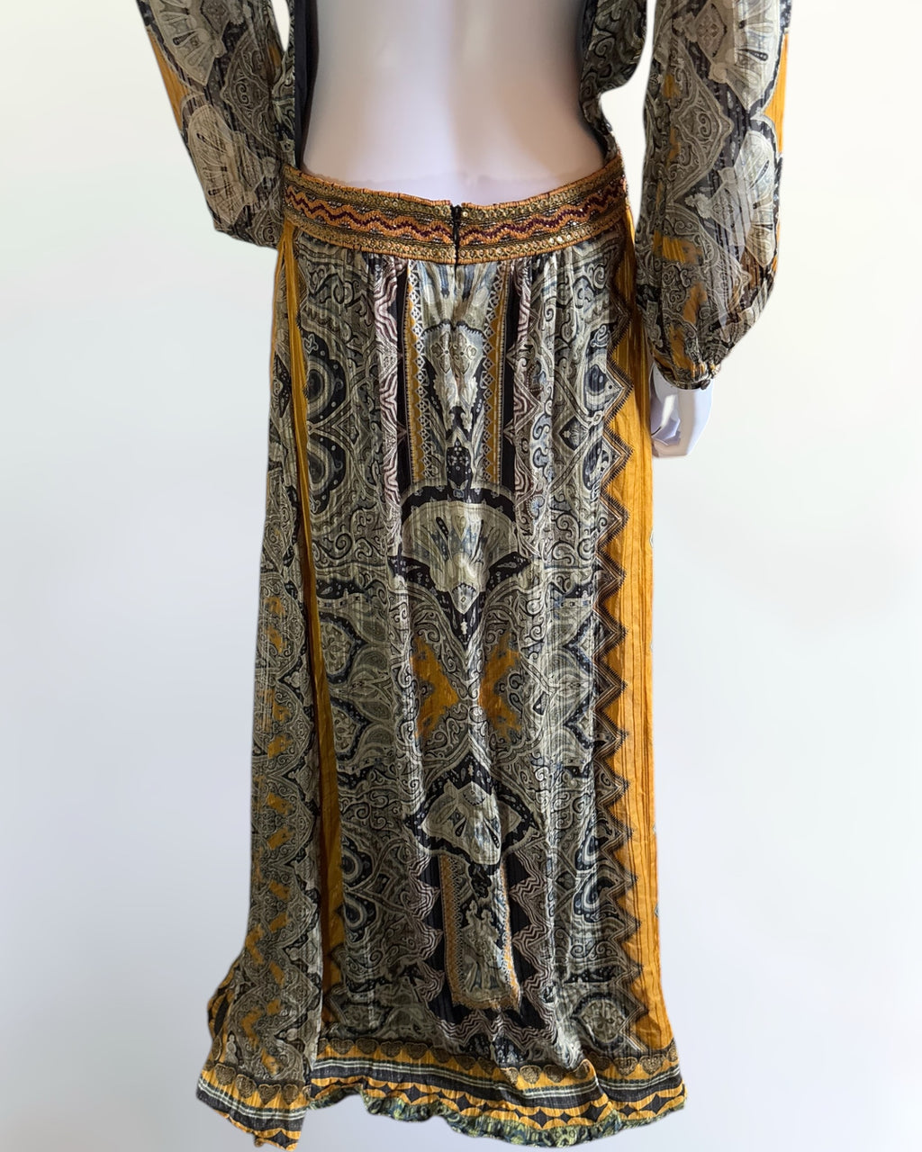 Etro Printed Silk Gown with Open Back, FW 2014