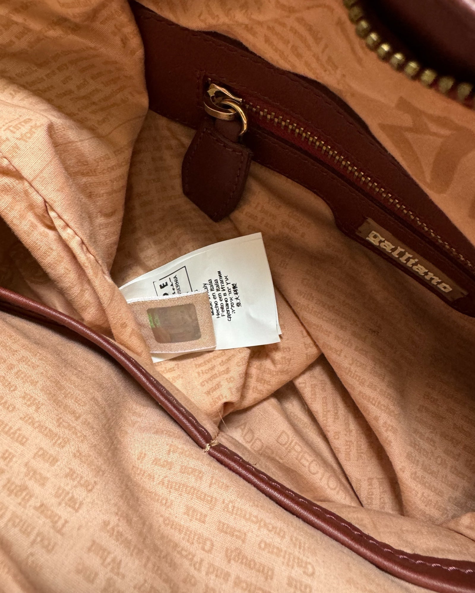 John Galliano Gazette Tote Bag, c. 2000s
