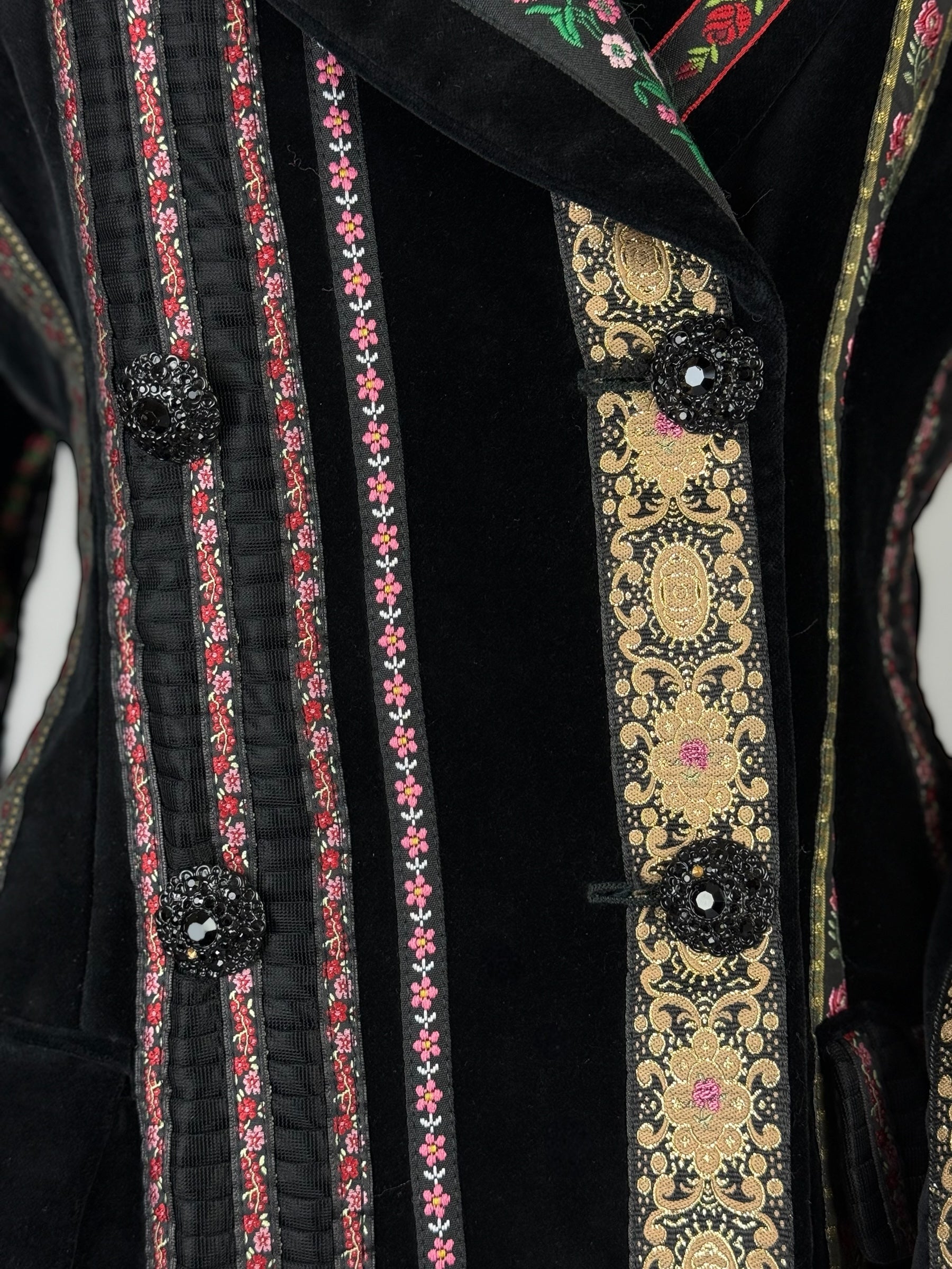 Dolce & Gabbana “Rich Hippie” Velvet Folk Jacket, SS 1993