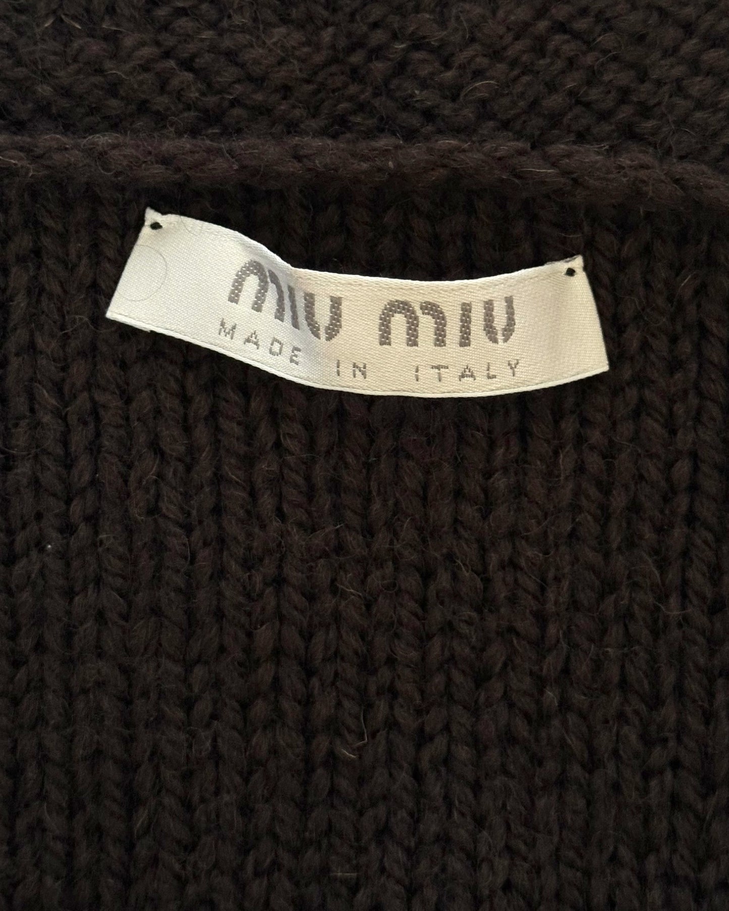 Miu Miu Knit Crop Sweater, FW 2000