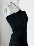 Gucci by Tom Ford Black Ribbed Halterneck Dress, SS 2000
