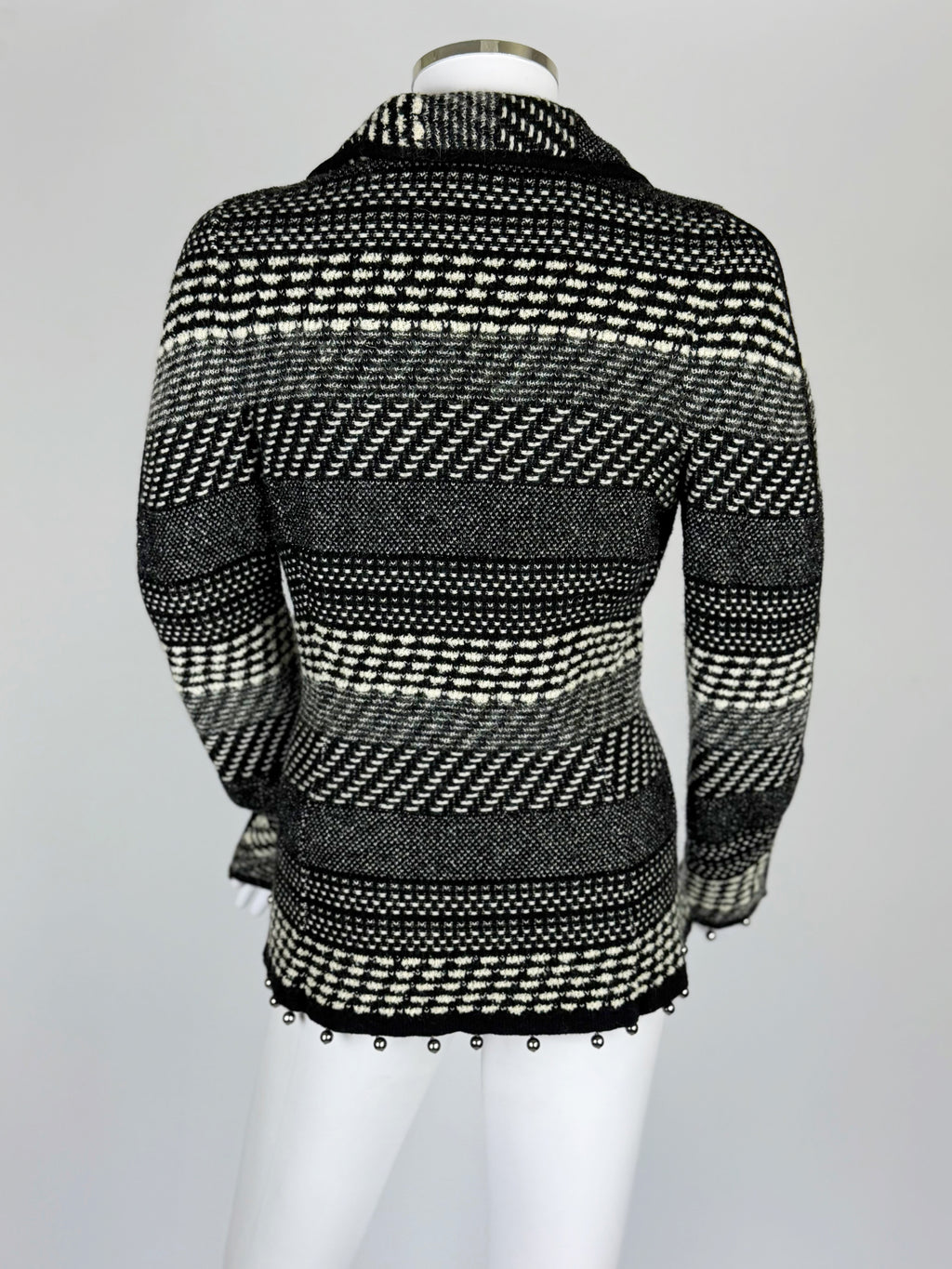 John Galliano Wool Jacket w Beaded Hem, FW 2004