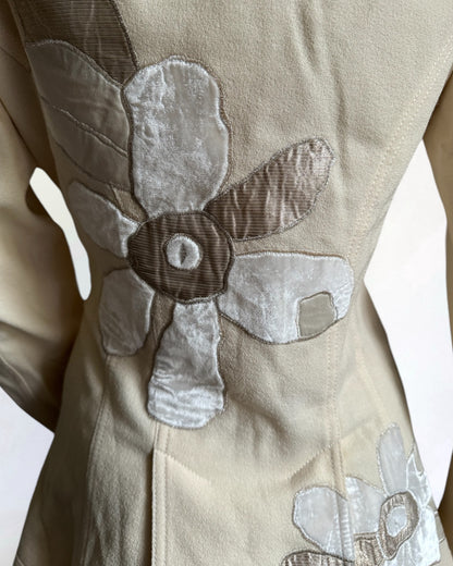 John Galliano Cream Flower Jacket, FW 2005