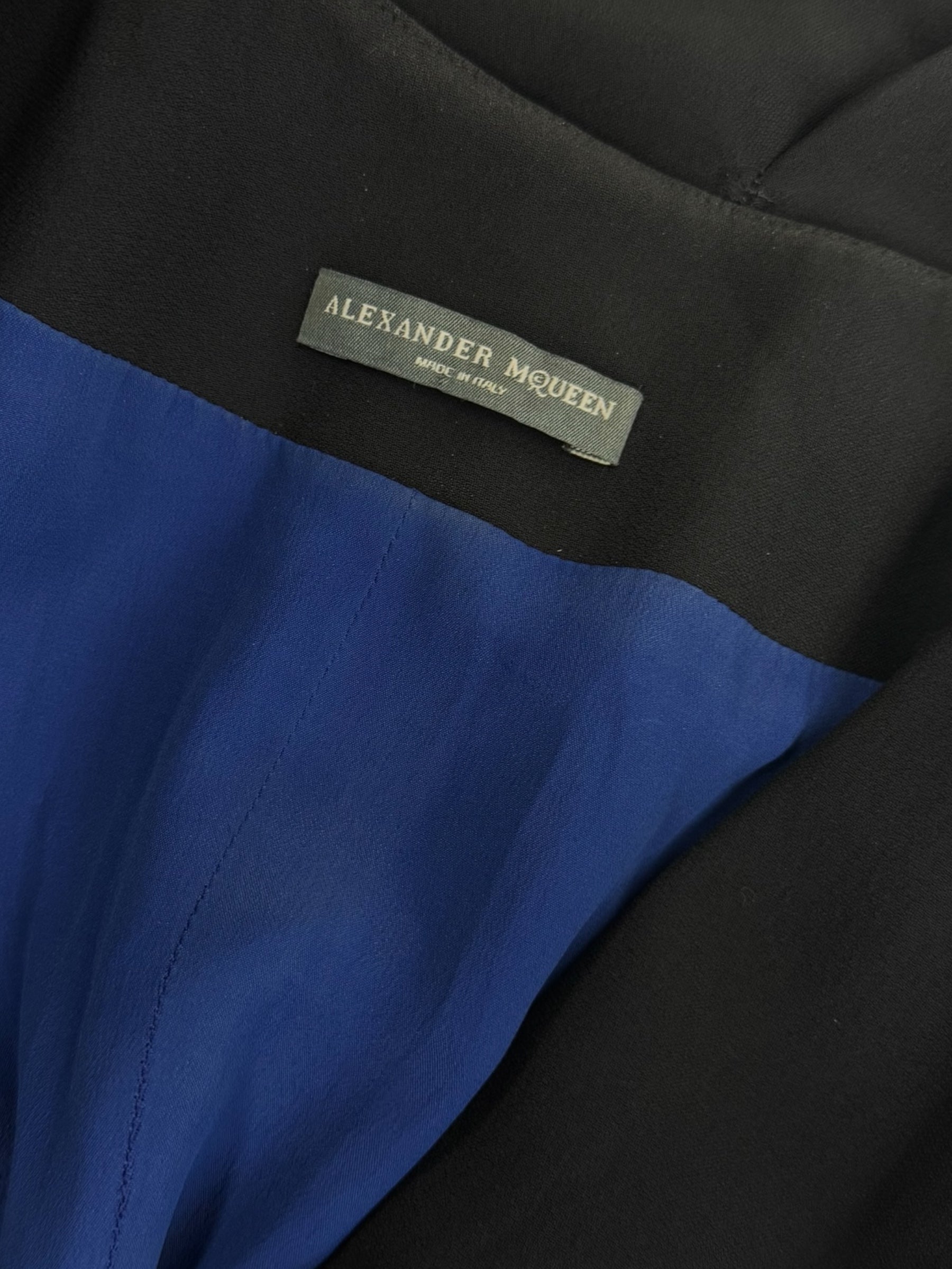 Alexander McQueen Black Zip Mini Dress, Resort 2010