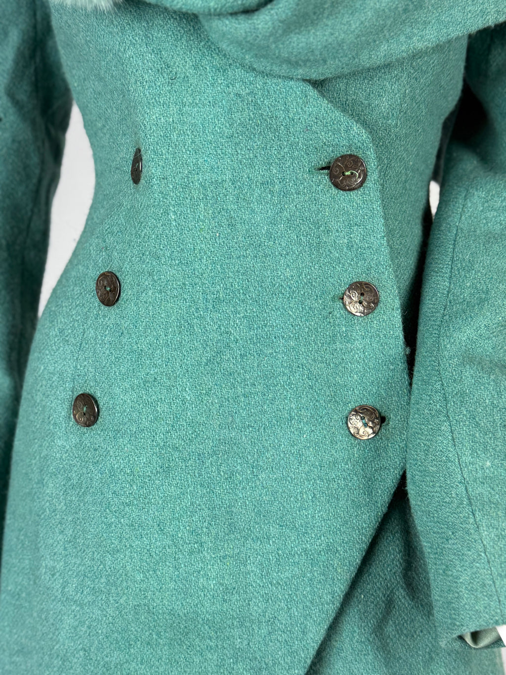 Christian Dior by John Galliano Wool and Mink Fur Coat, FW 1998