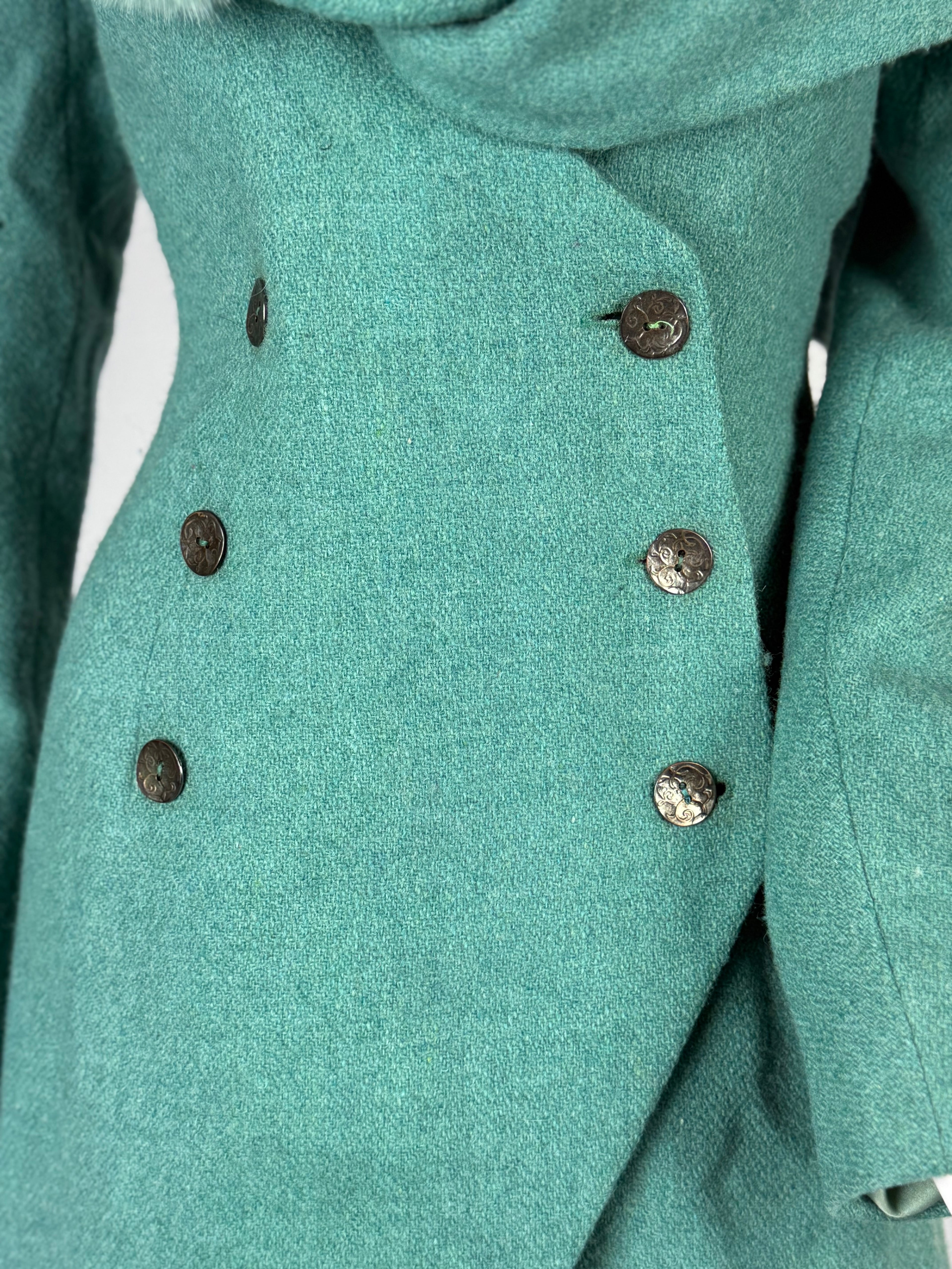 Christian Dior by John Galliano Wool and Mink Fur Coat, FW 1998