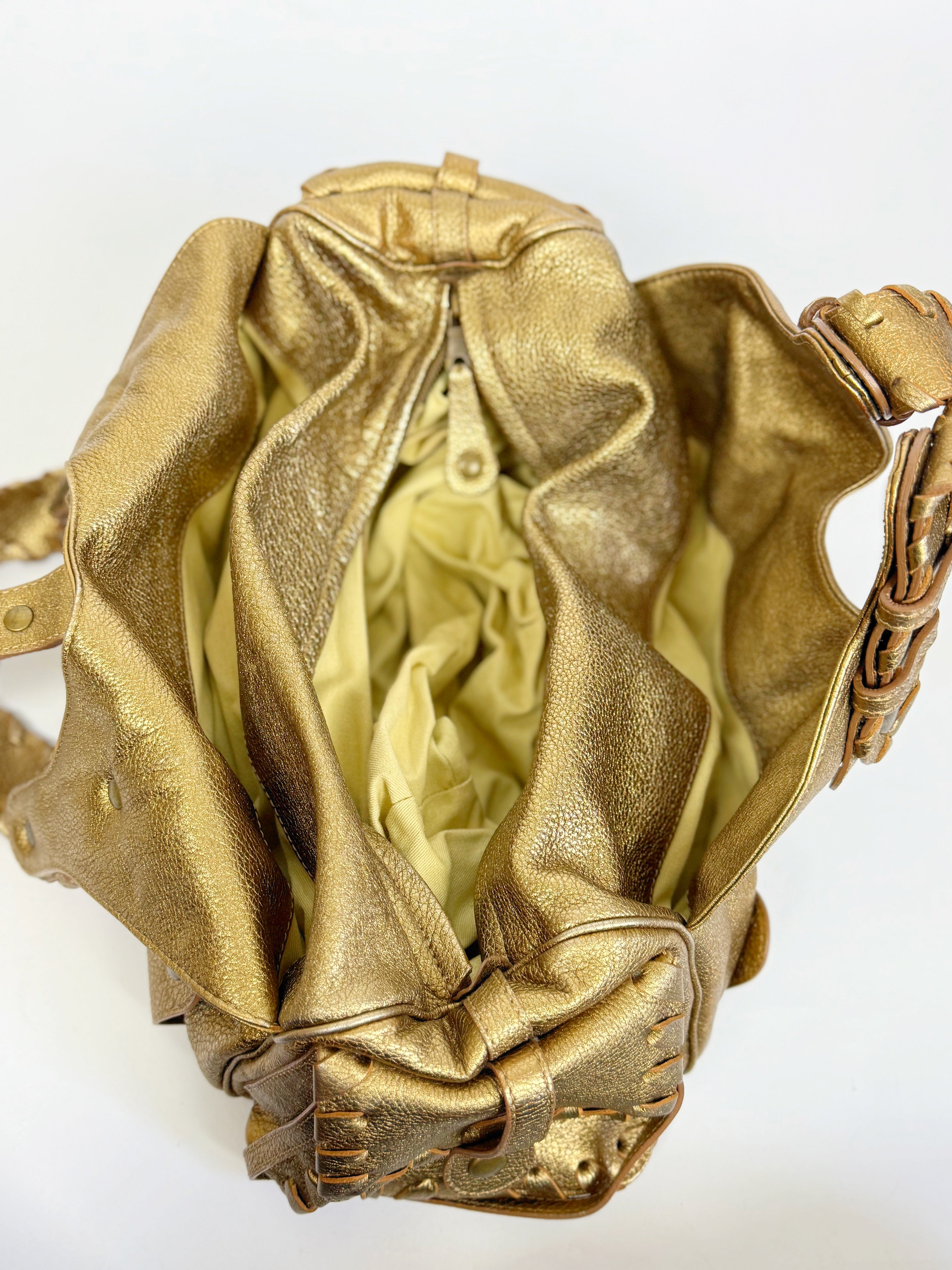 Chloé by Phoebe Philo Metallic Gold Silverado Bag, 2006