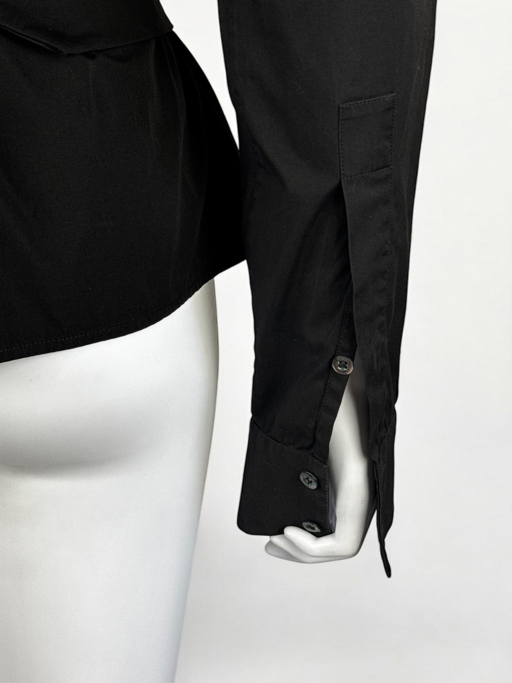 Gucci by Tom Ford Black Blouse w Obi Belt, FW 2002
