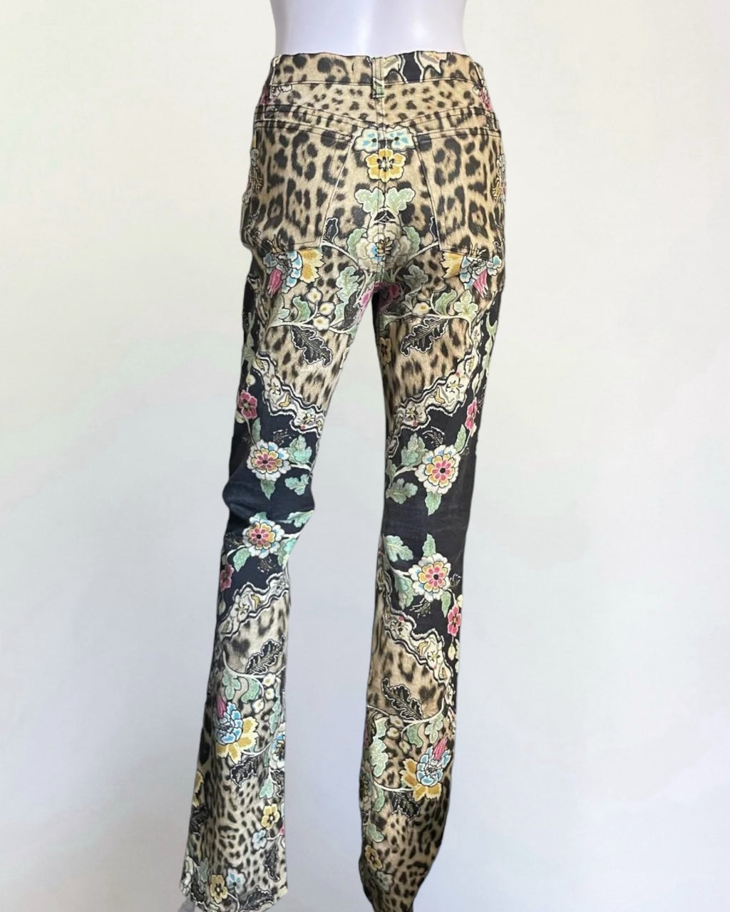 Roberto Cavalli Chinoiserie Leopard Jeans, SS 2003