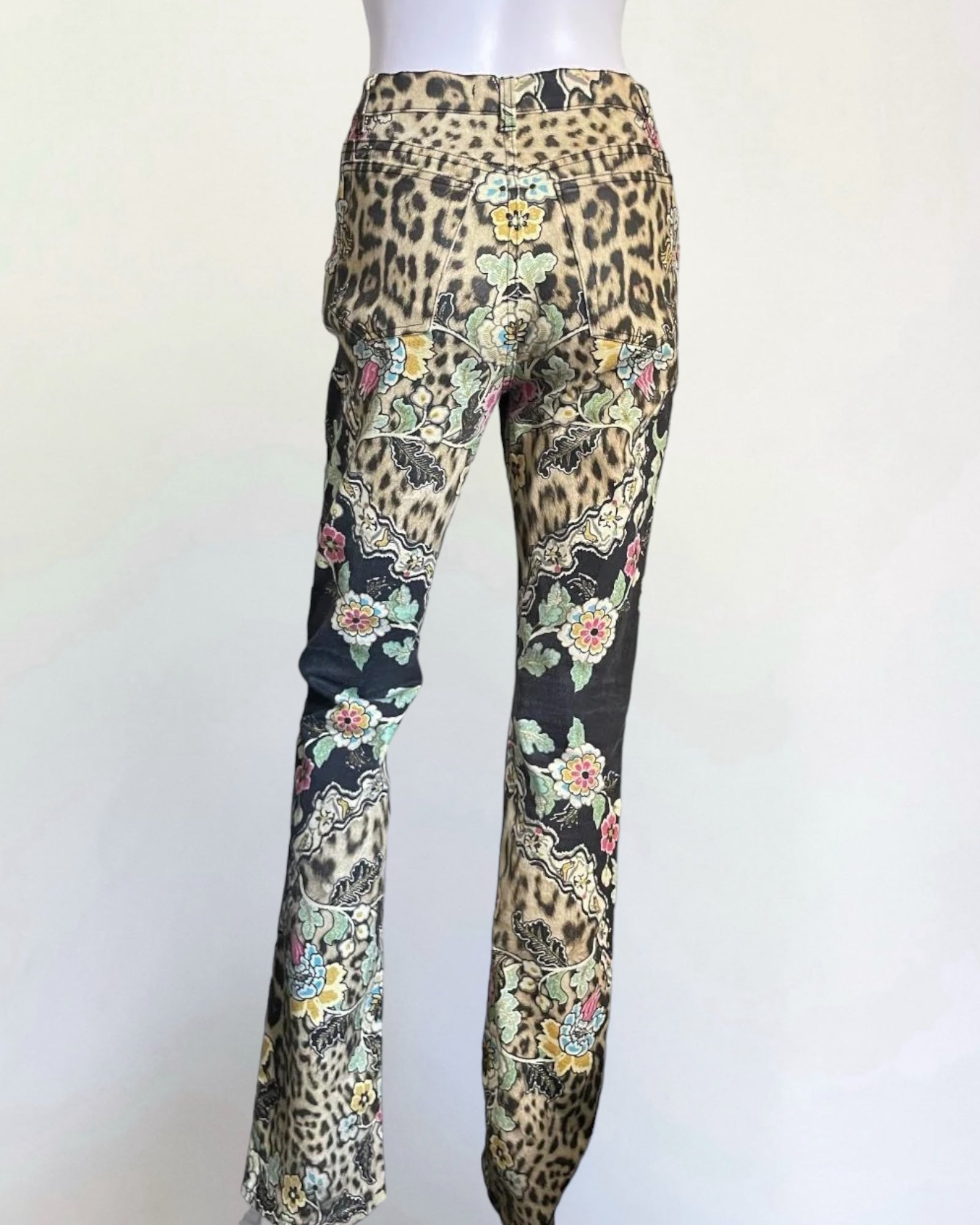 Roberto Cavalli Chinoiserie Leopard Jeans, SS 2003