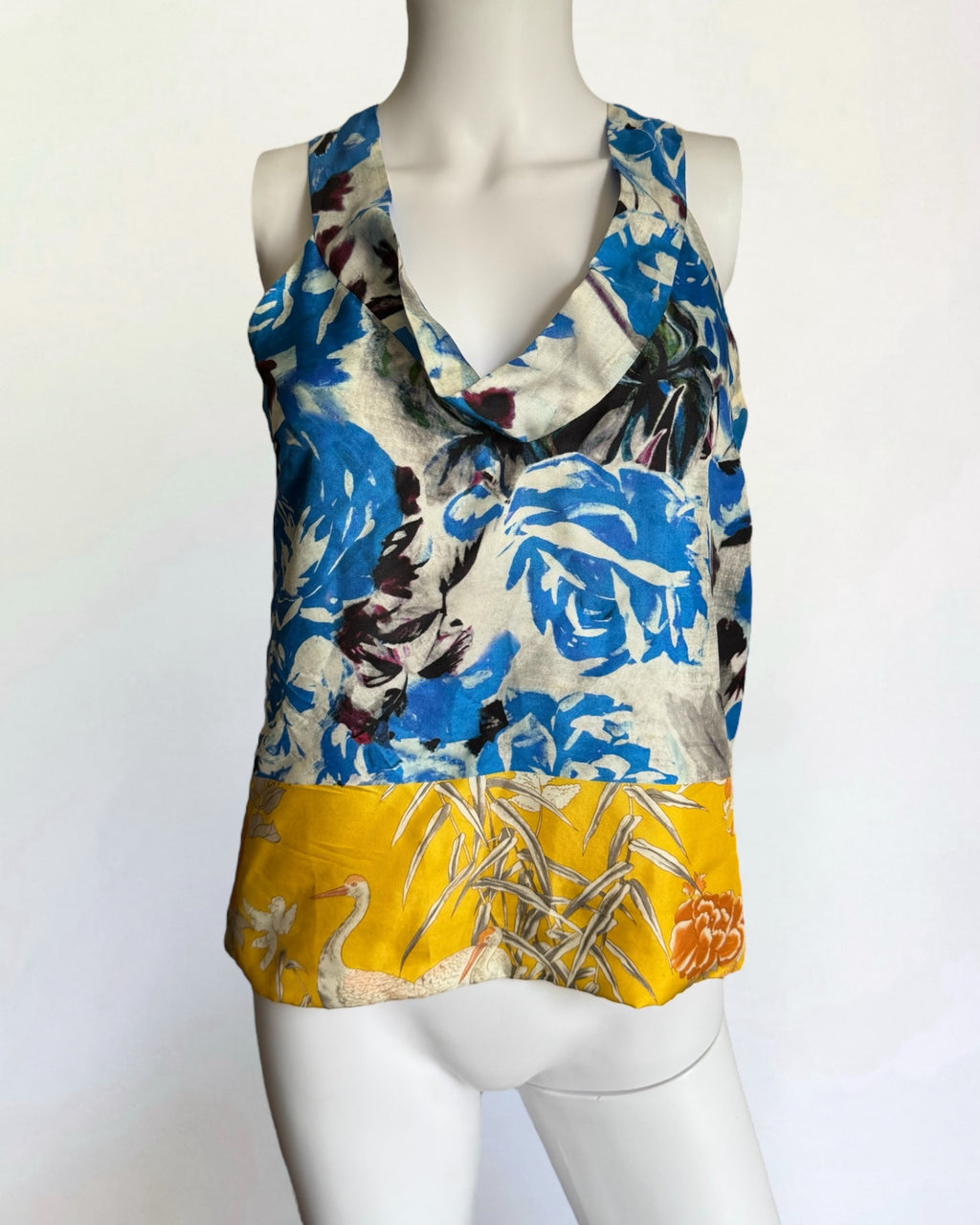 Dries Van Noten Silk Floral Blouse, 2008