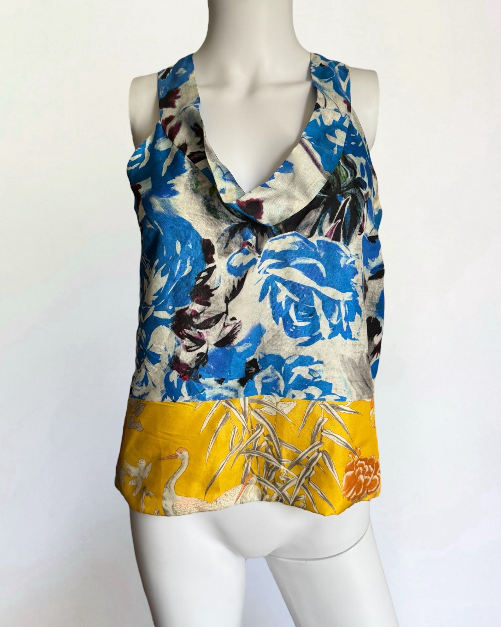Dries Van Noten Silk Floral Blouse, 2008