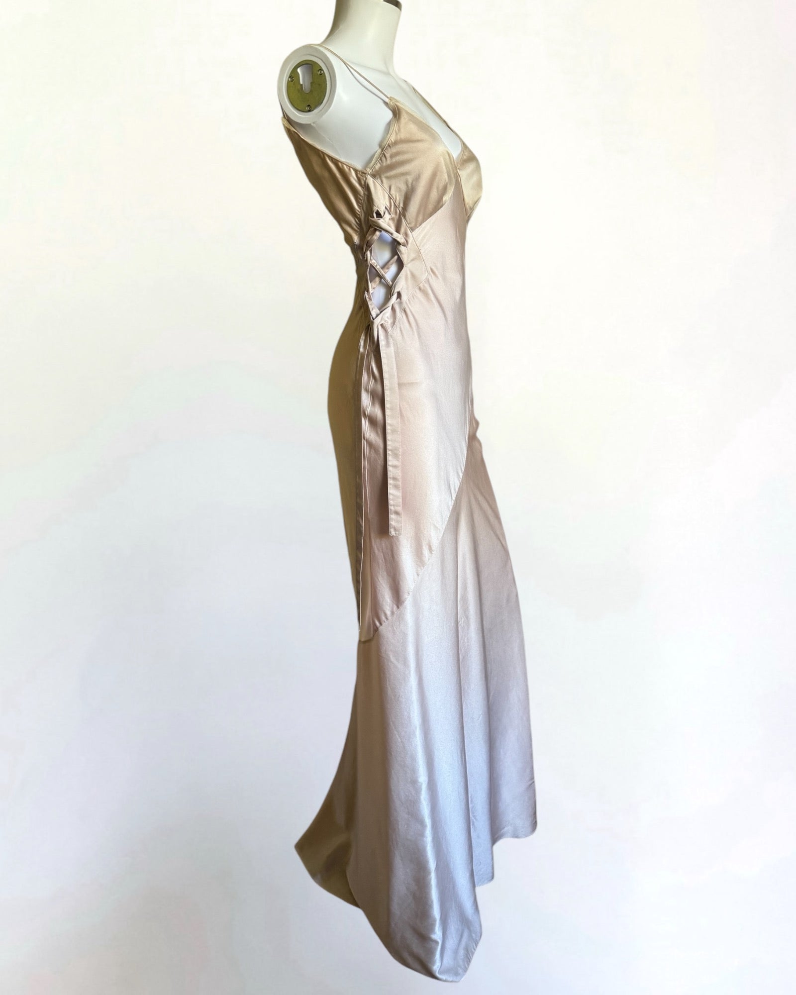 Roberto Cavalli Silk Satin Gown, c. 2004