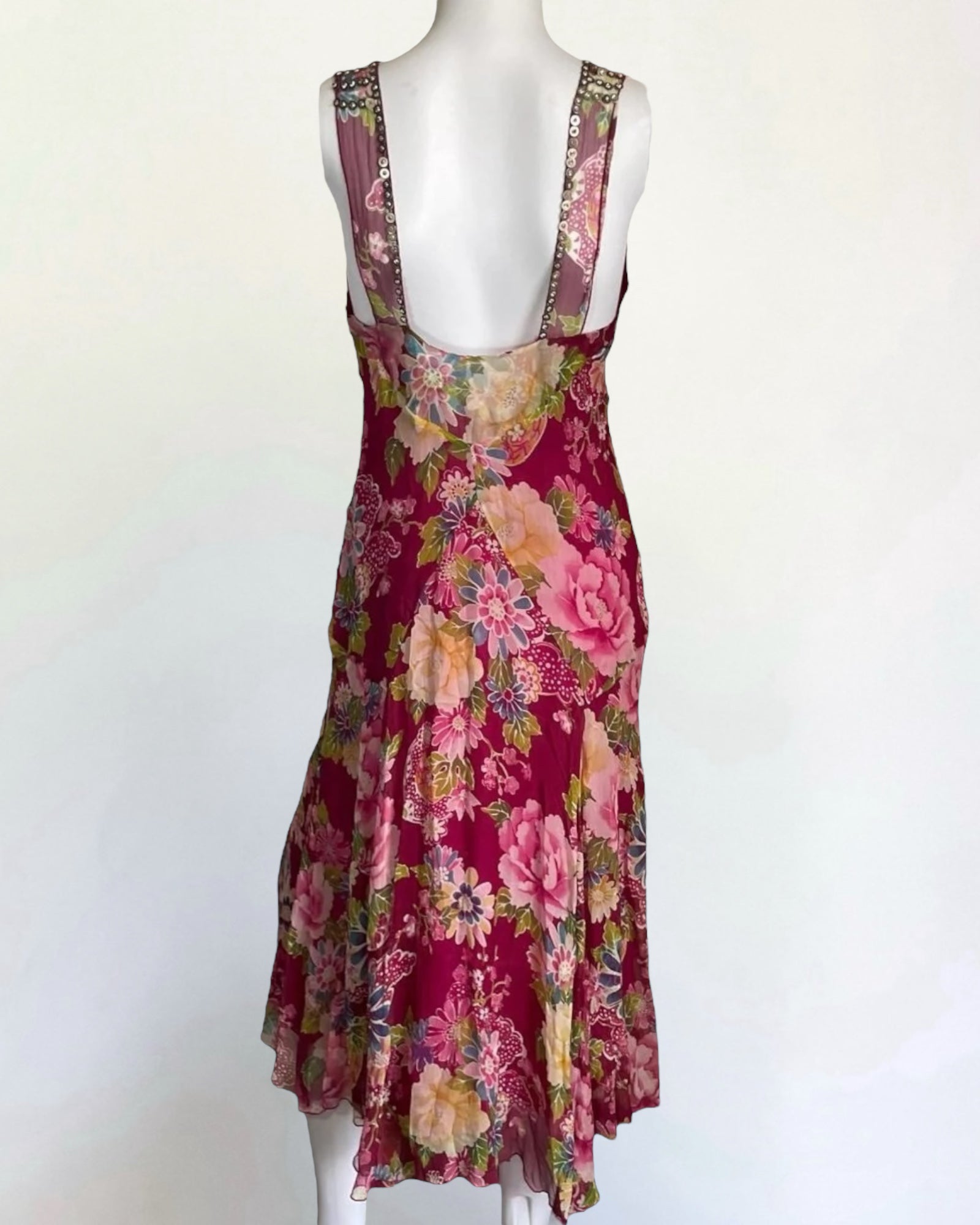 Blumarine Silk Floral Dress, SS 2006
