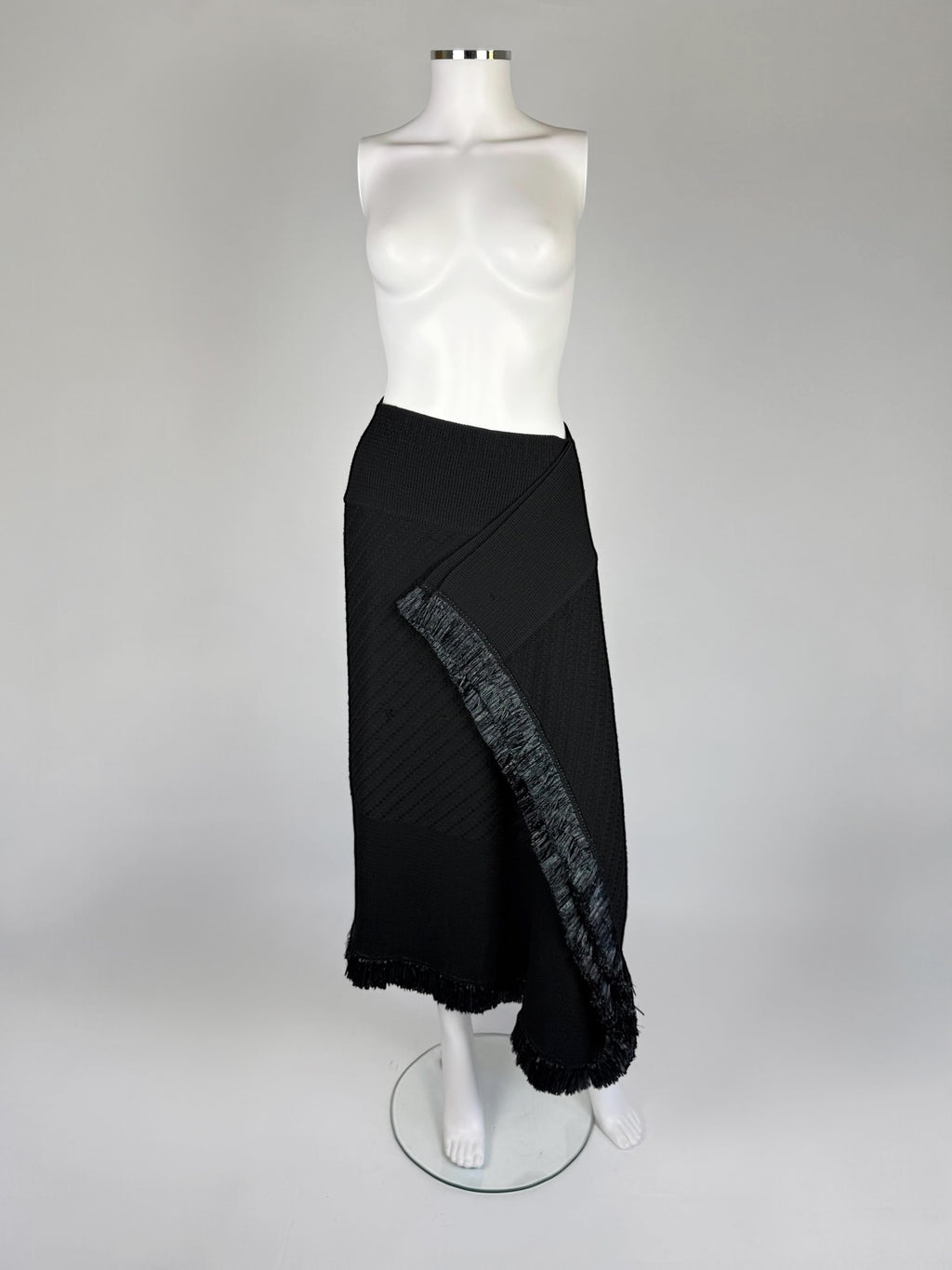 John Galliano Wool Fringed Skirt, FW 1999