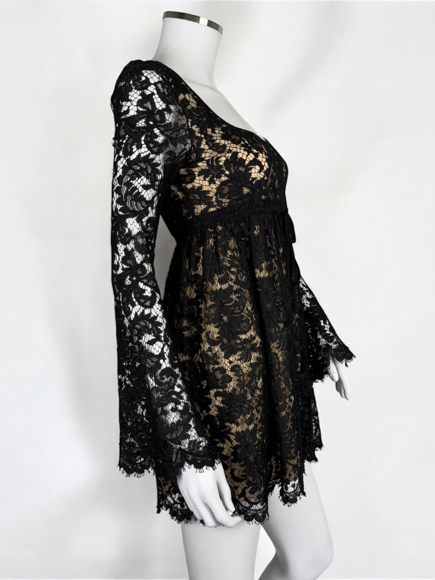 Gucci by Tom Ford Black Lace Babydoll Dress, SS 1996