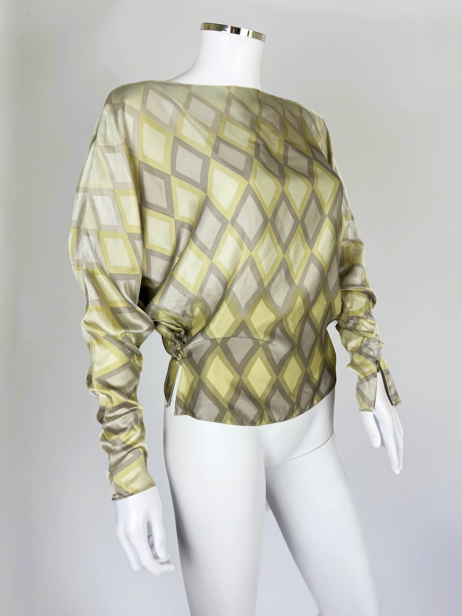 Chloé by Stella McCartney Silk Diamond Blouse, FW 2000