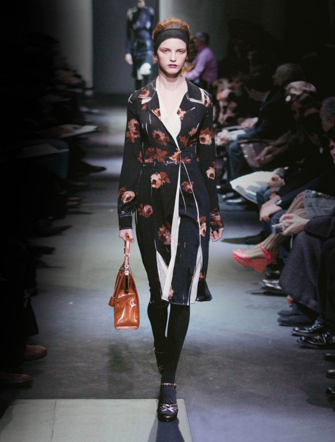 Prada Floral Silk Dress, FW 2005