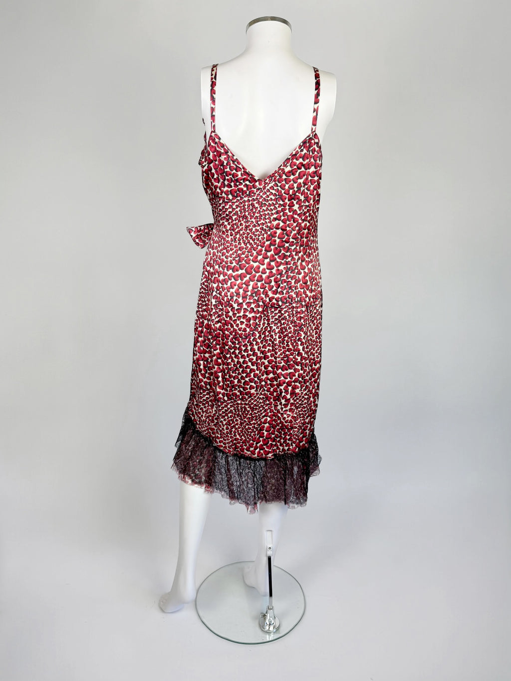 Prada Silk Heart Print Dress, SS 2000