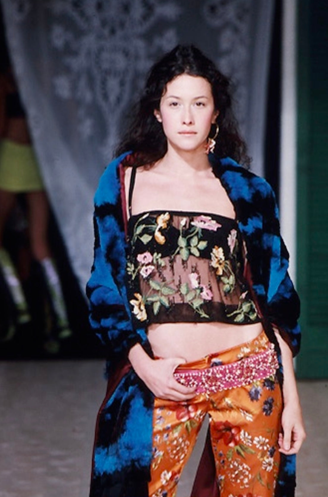 Dolce & Gabbana Orange Floral Trousers, FW 1999