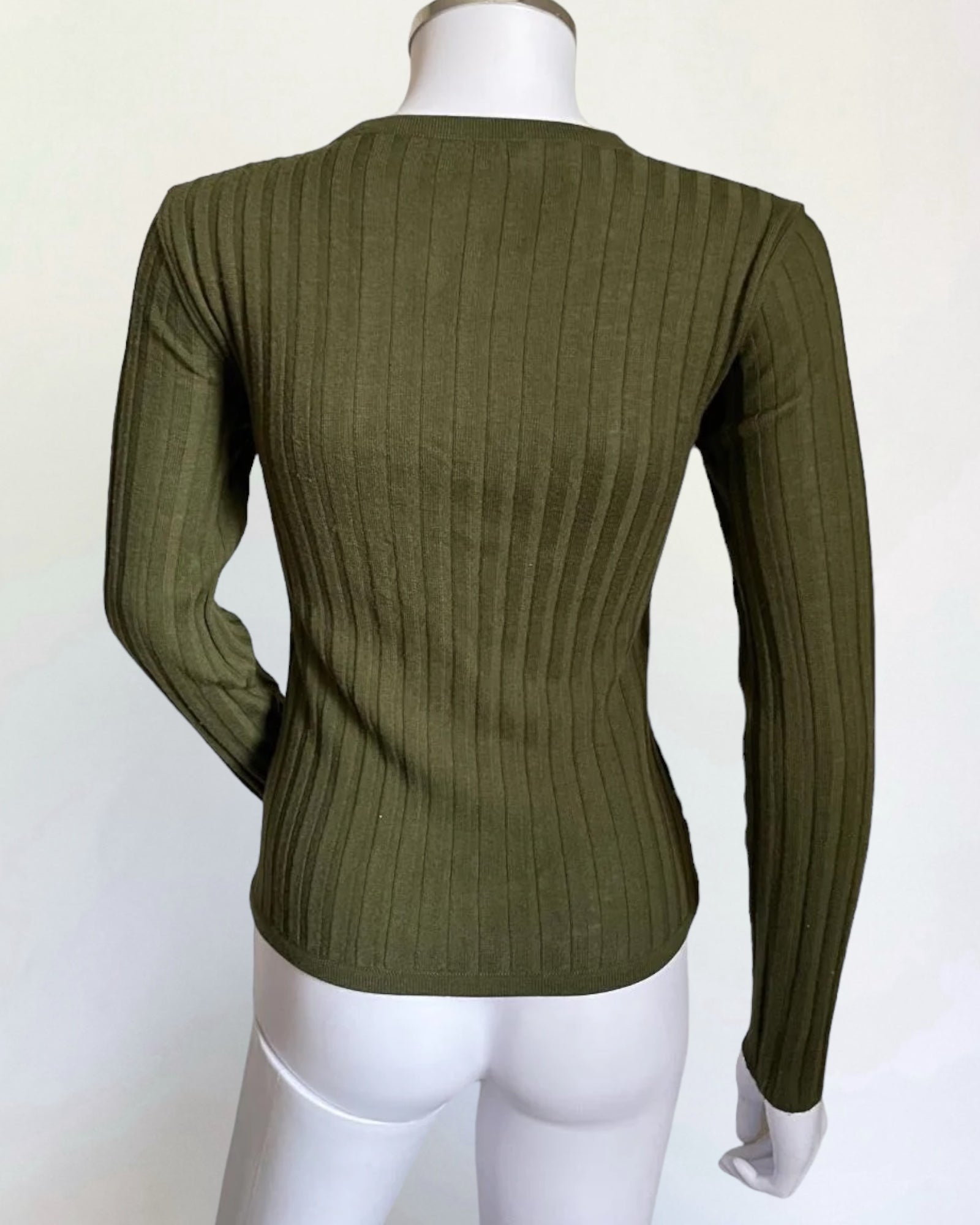 Gianni Versace Couture Green Velvet Cardigan, FW 2000